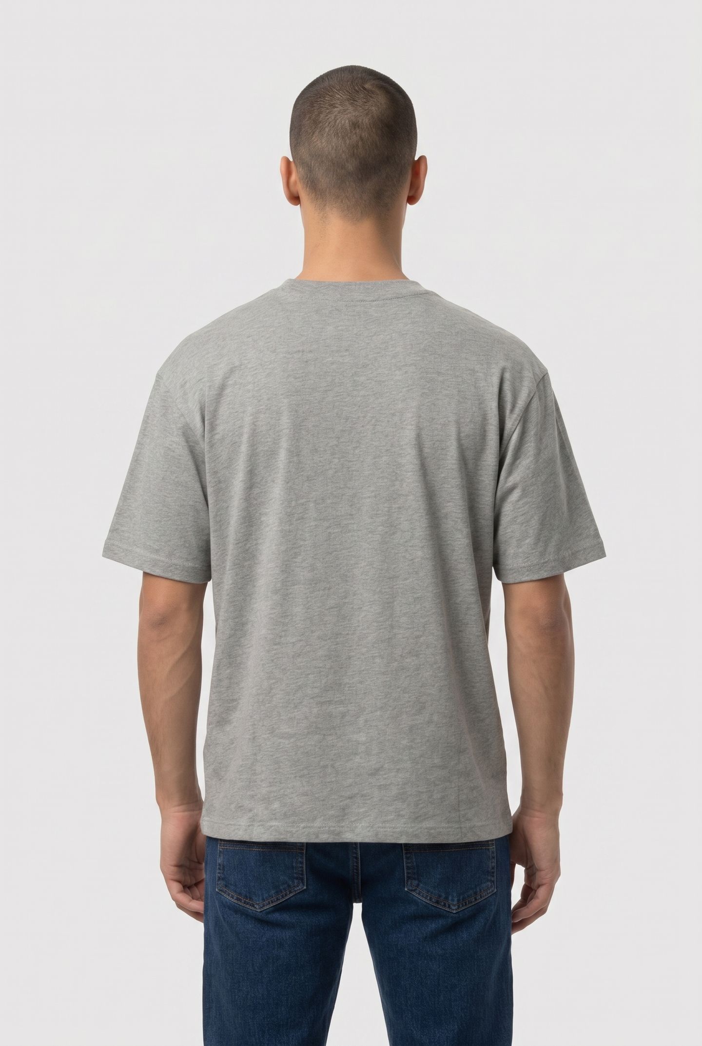 SHORT SLEEVE TEE MED GRY HEATHER 2