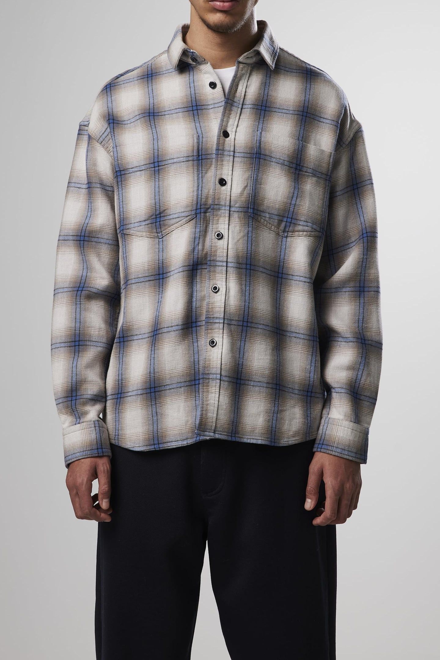 DEON WESTERN 5298 SHIRTS GREY CHECK 1