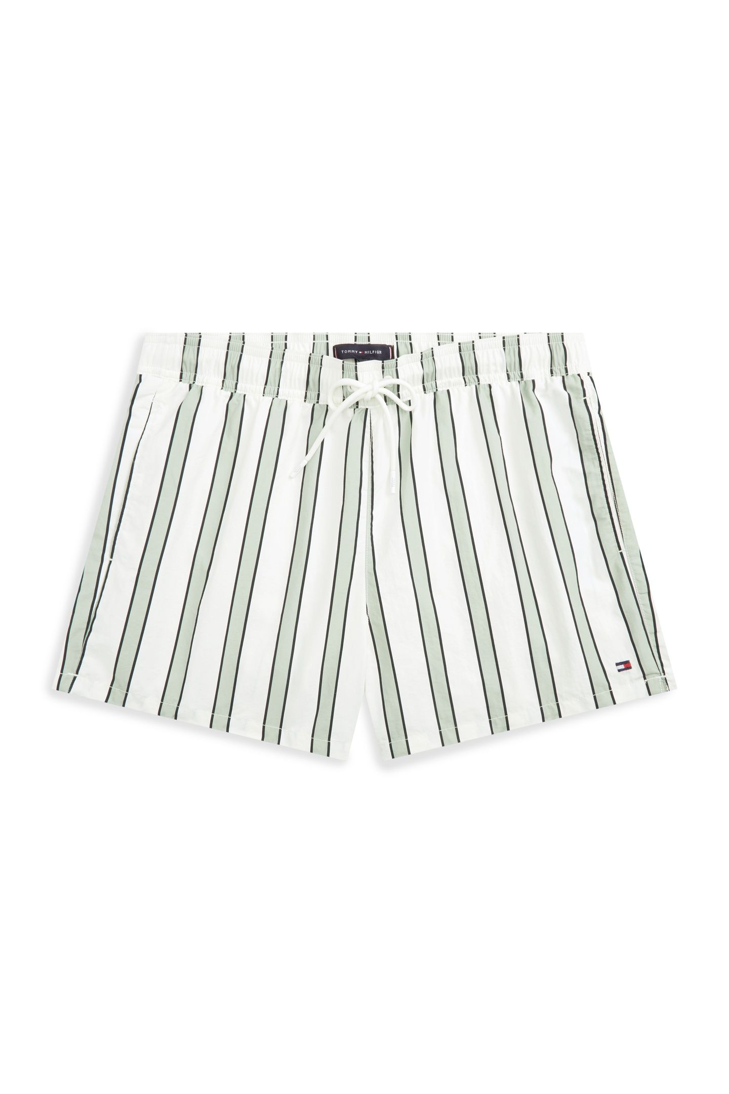 SHORT DRAWSTRING SWIM TRUNK STRIPE MINTY GREY 4