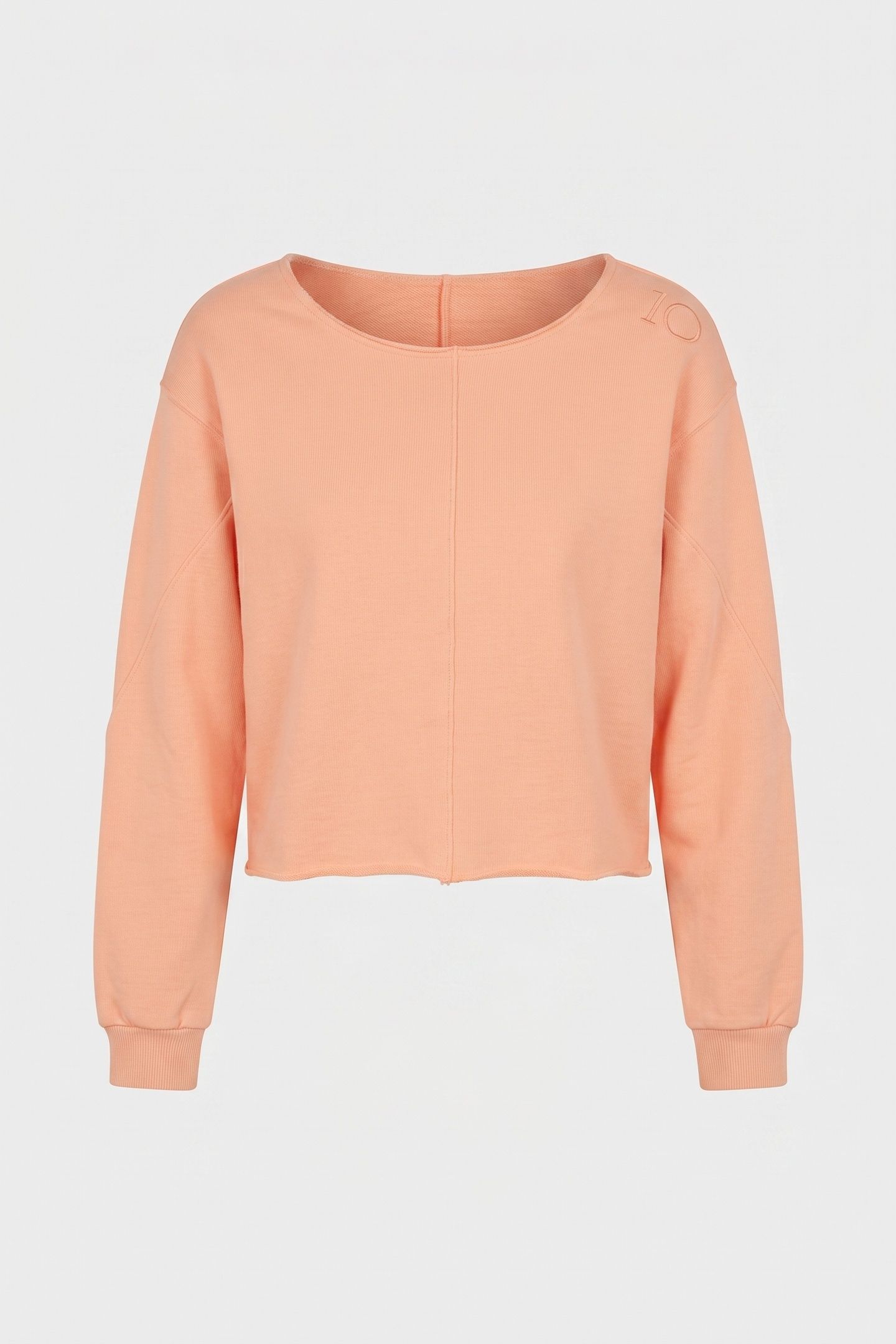 CROPPED BOATNECK SWEATER PEACH 3