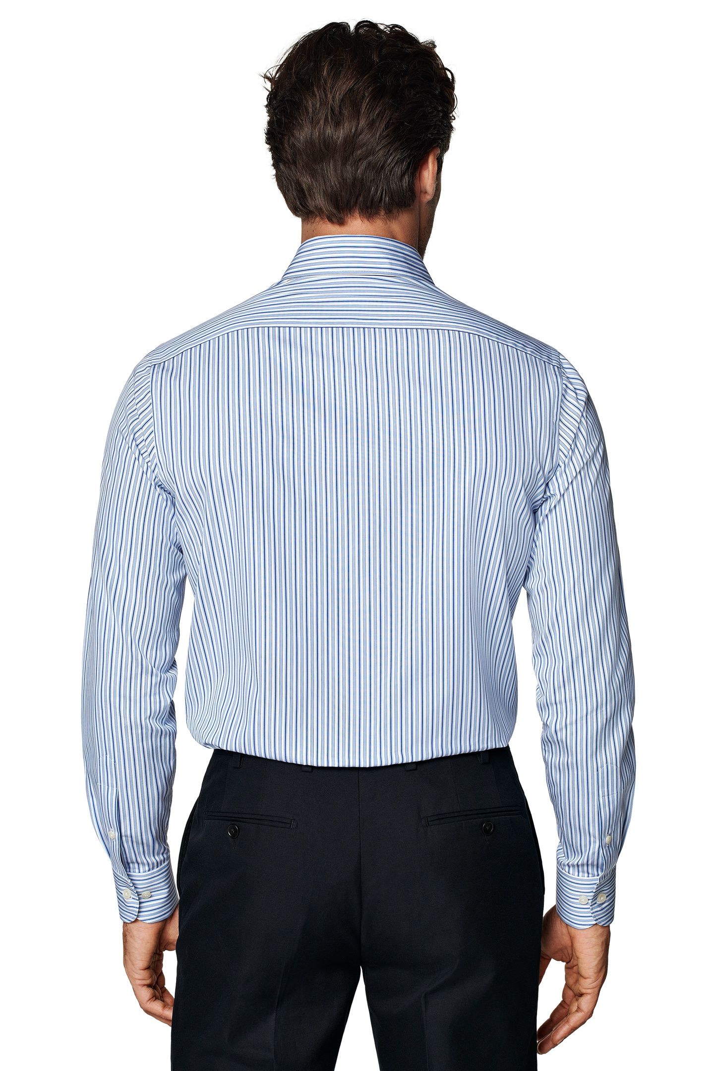 RETRO STRIPE MULTI COLOUR FORMAL SHIRTS BLUE 6