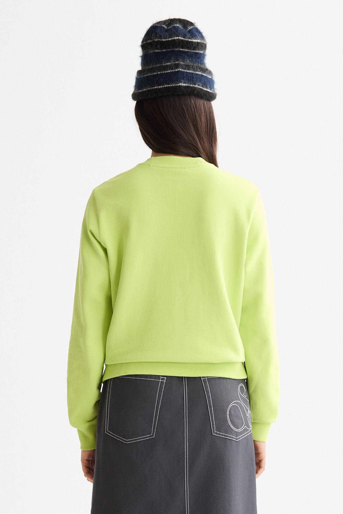 REGULAR FIT SWEATSHIRT WITH CHEST ARTWORK GREEN GLOW 3