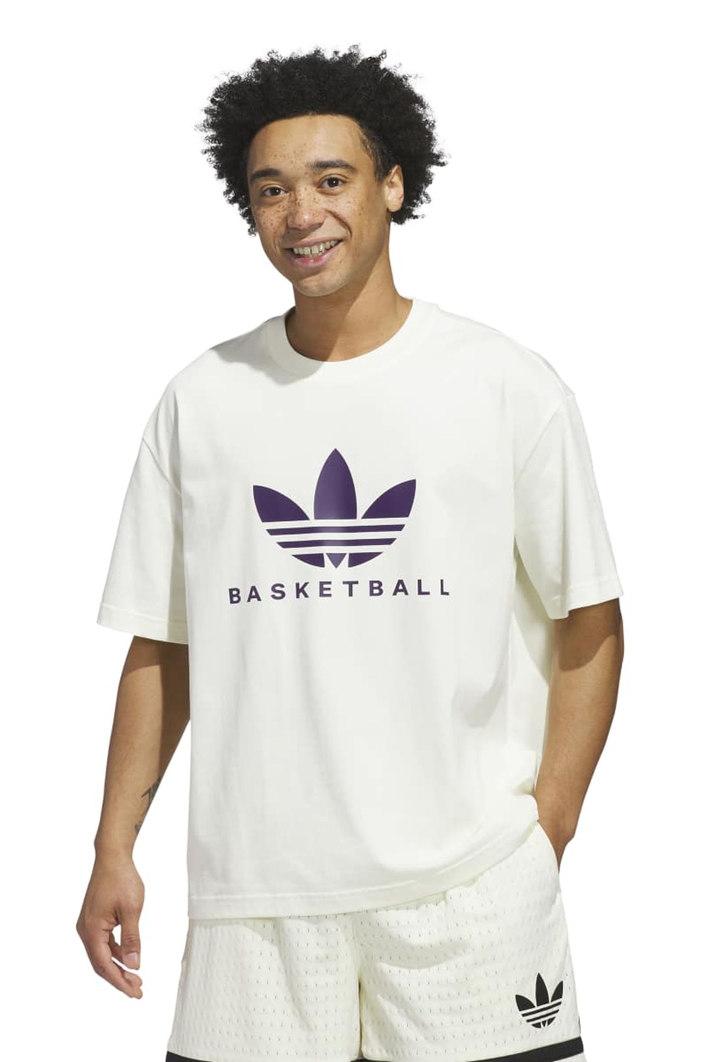 UNISEX ORIGINALS ORIGINALS BASKETBALL COURTSIDE TEE IVORY 2
