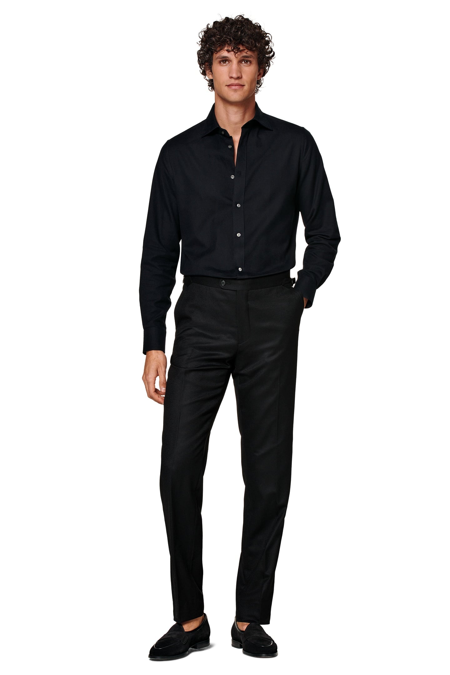 CASUAL FLANNEL CASUAL SHIRTS BLACK 1