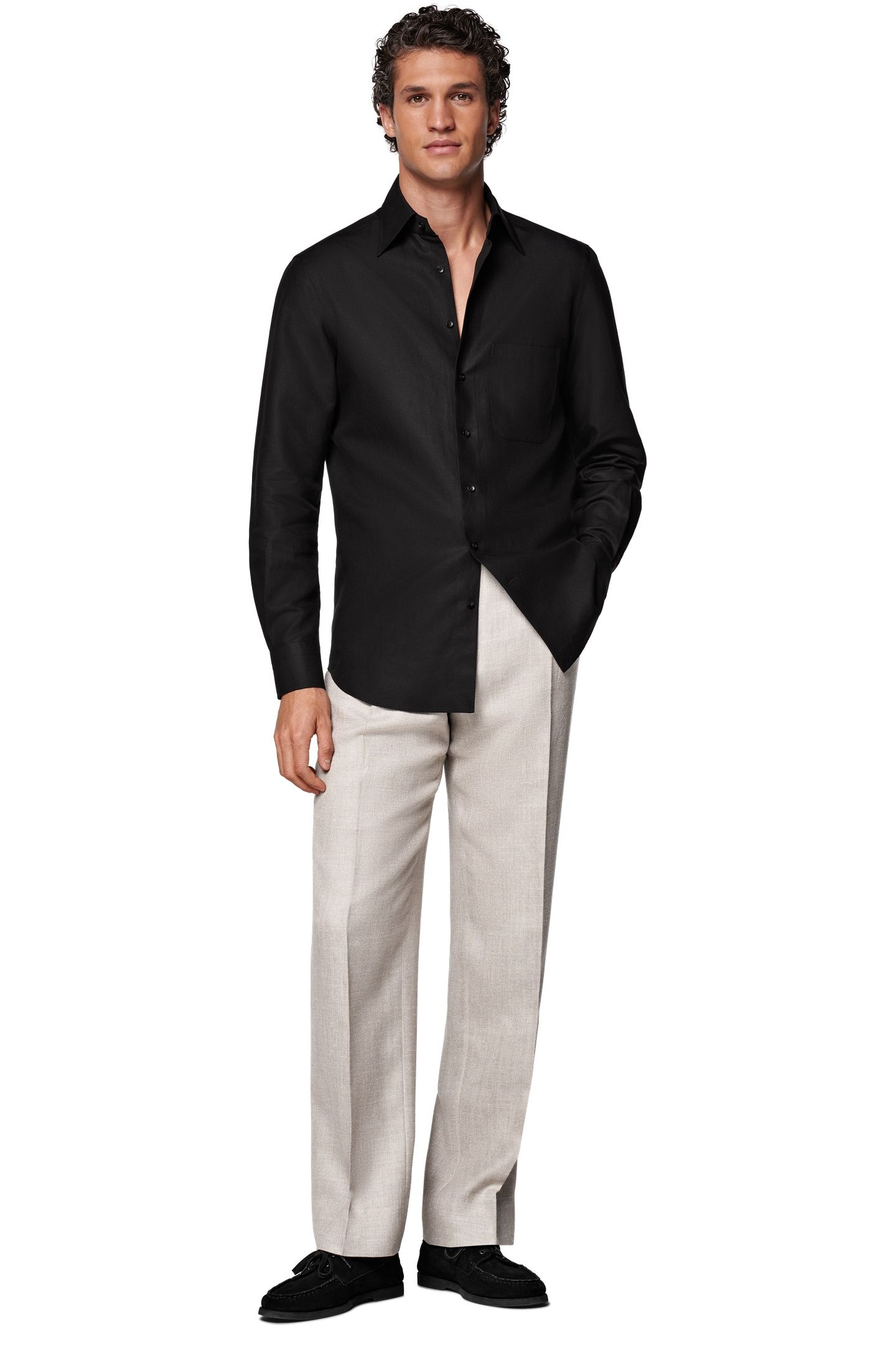 SHIRT-OVERSHIRT-LYOCELLBLACK CASUAL SHIRTS BLACK 2