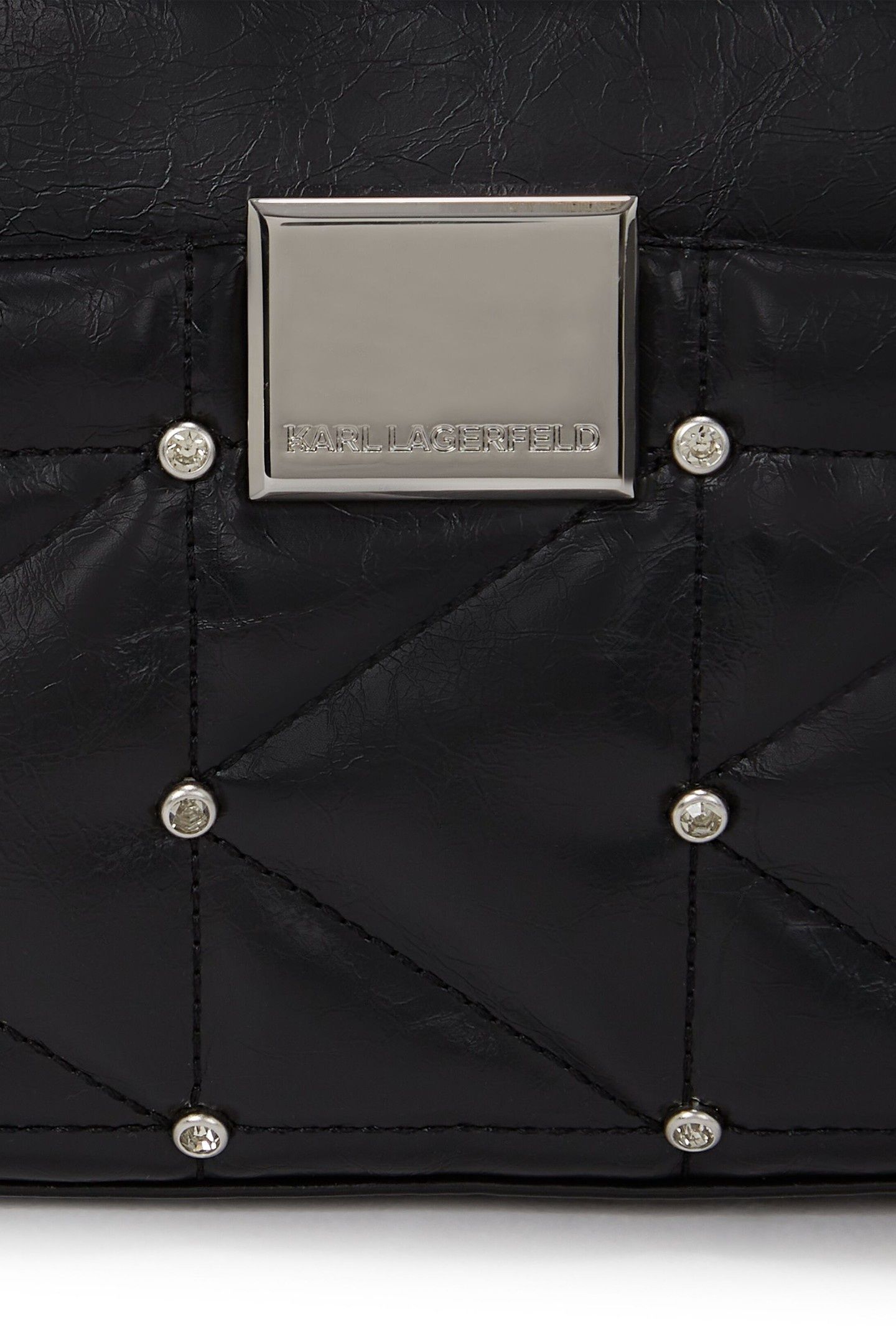 K/KUILT SMALL SHOULDER BAG BLACK-NICKEL 5