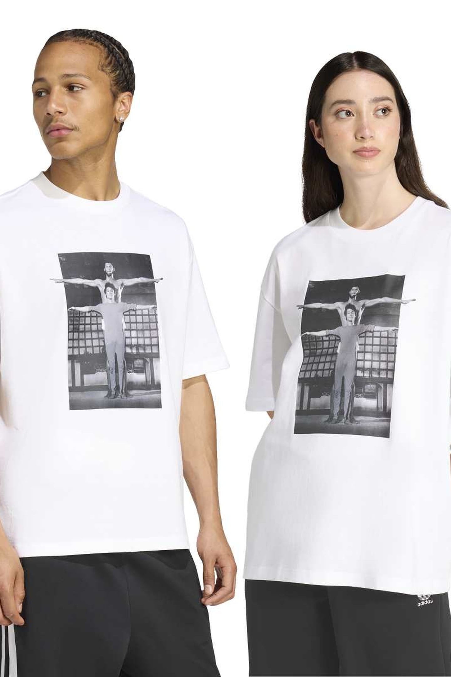 UNISEX ORIGINALS HOT SHOT GRAPHIC TEE WHITE 1