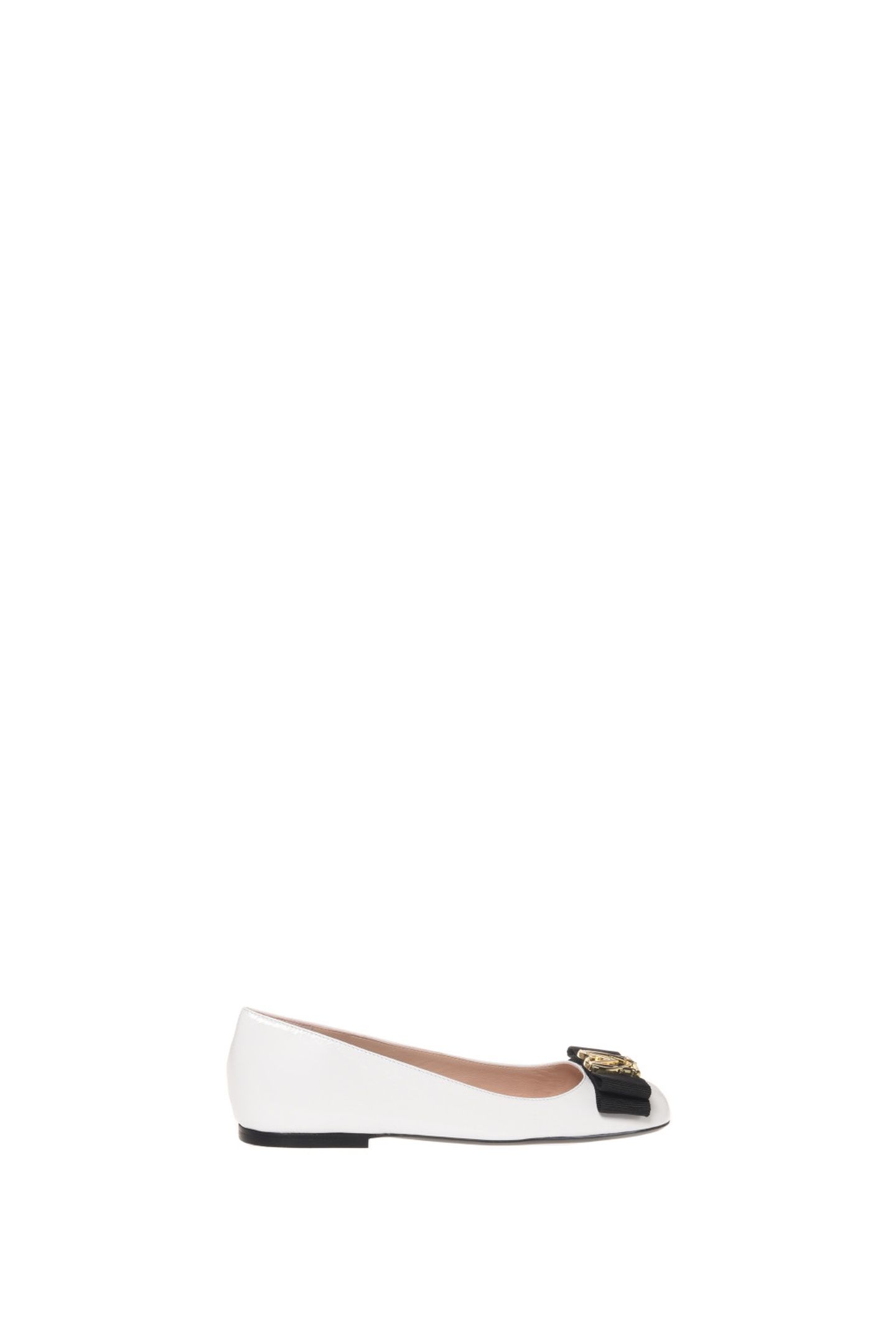 PATENT-LEATHER BALLET FLATS WHITE 4