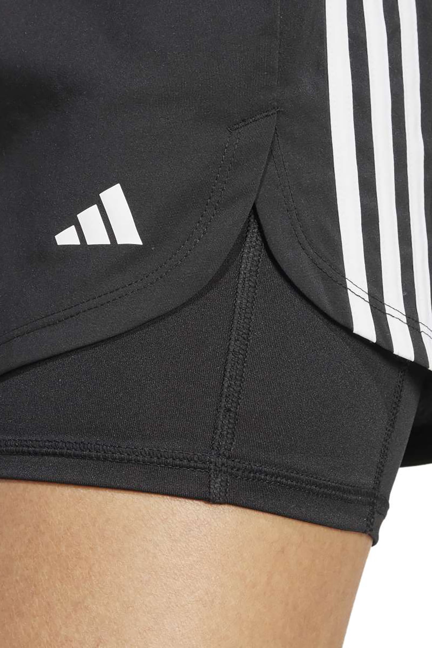 PERFORMANCE PACER 3-STRIPES TRAINING WOVEN SHORTS BLACK 5
