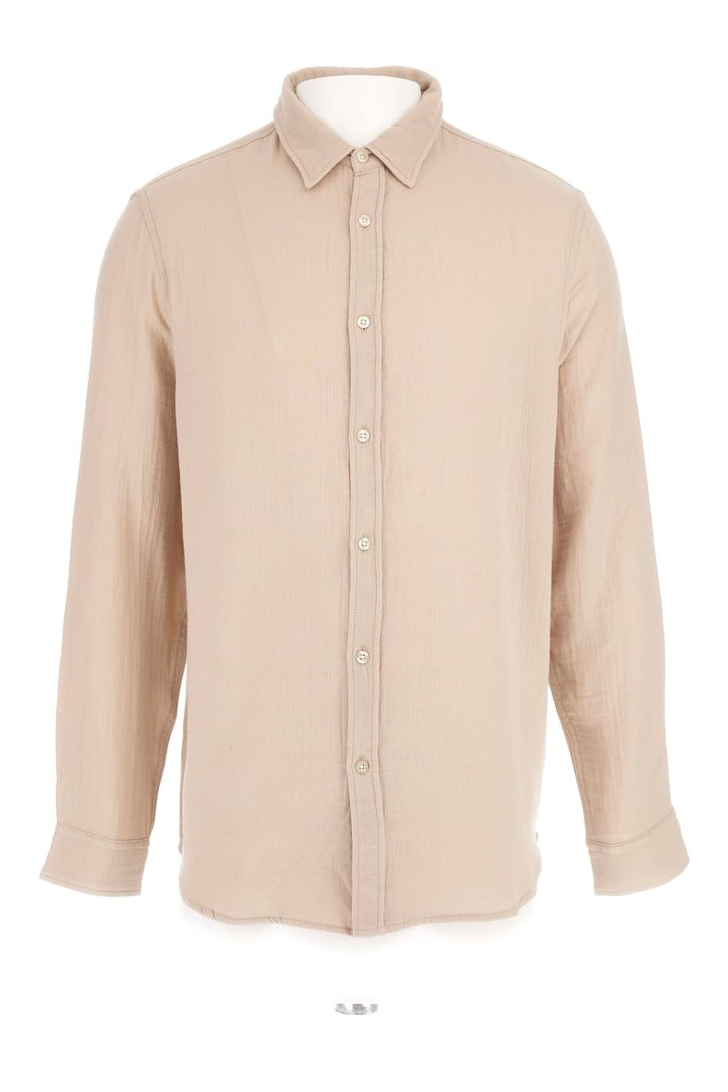 GUESS ECO LS DOUBLE CLOTH SHIR PROSECCO 5