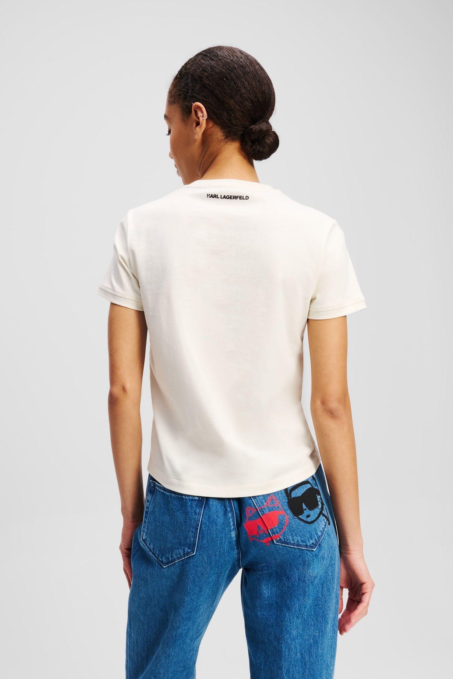 IKON COLOUR FITTED T-SHIRT CANNOLI CREAM 3