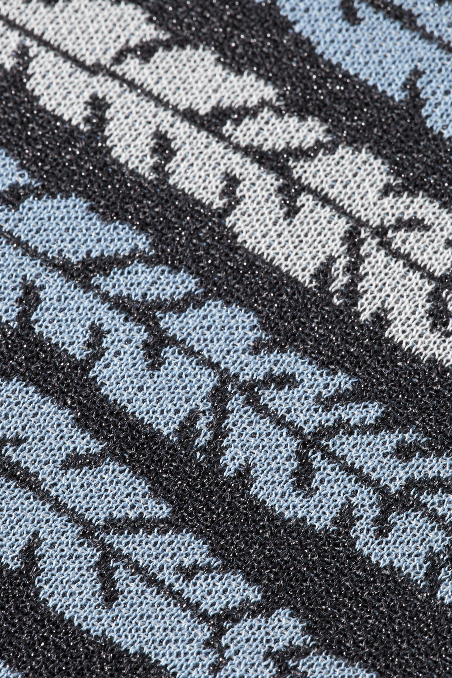 LUREX JACQUARD KNITTED TEE CHARCOAL ART 6