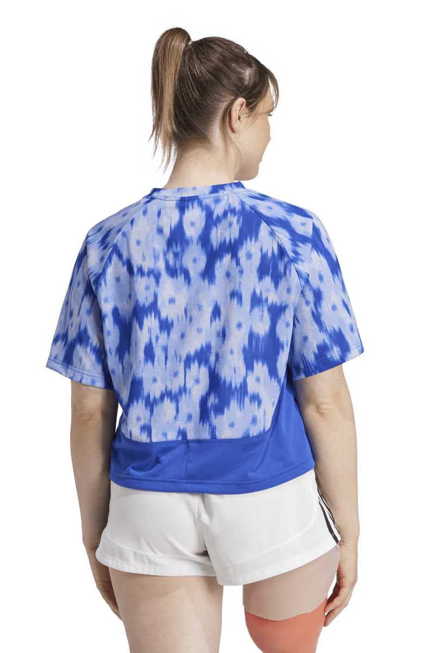 PERFORMANCE WORKOUT ESSENTIALS AOP FLOWER TIE-DYE TEE SEMI L 2