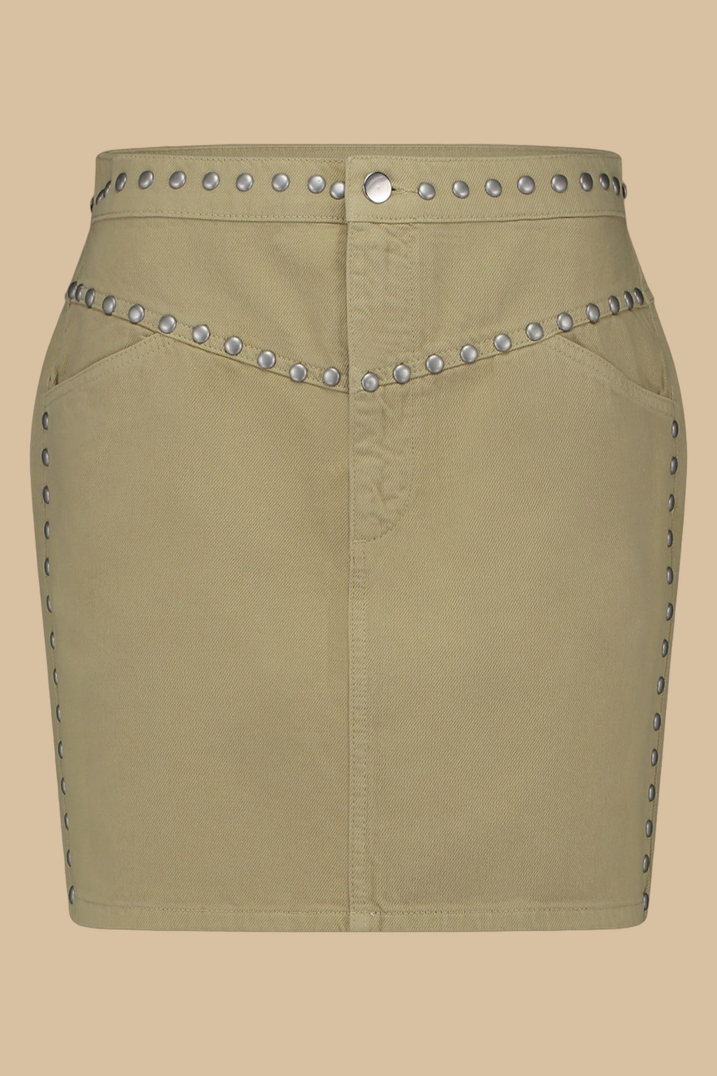 COCO SKIRT OLIVE GRAY 1