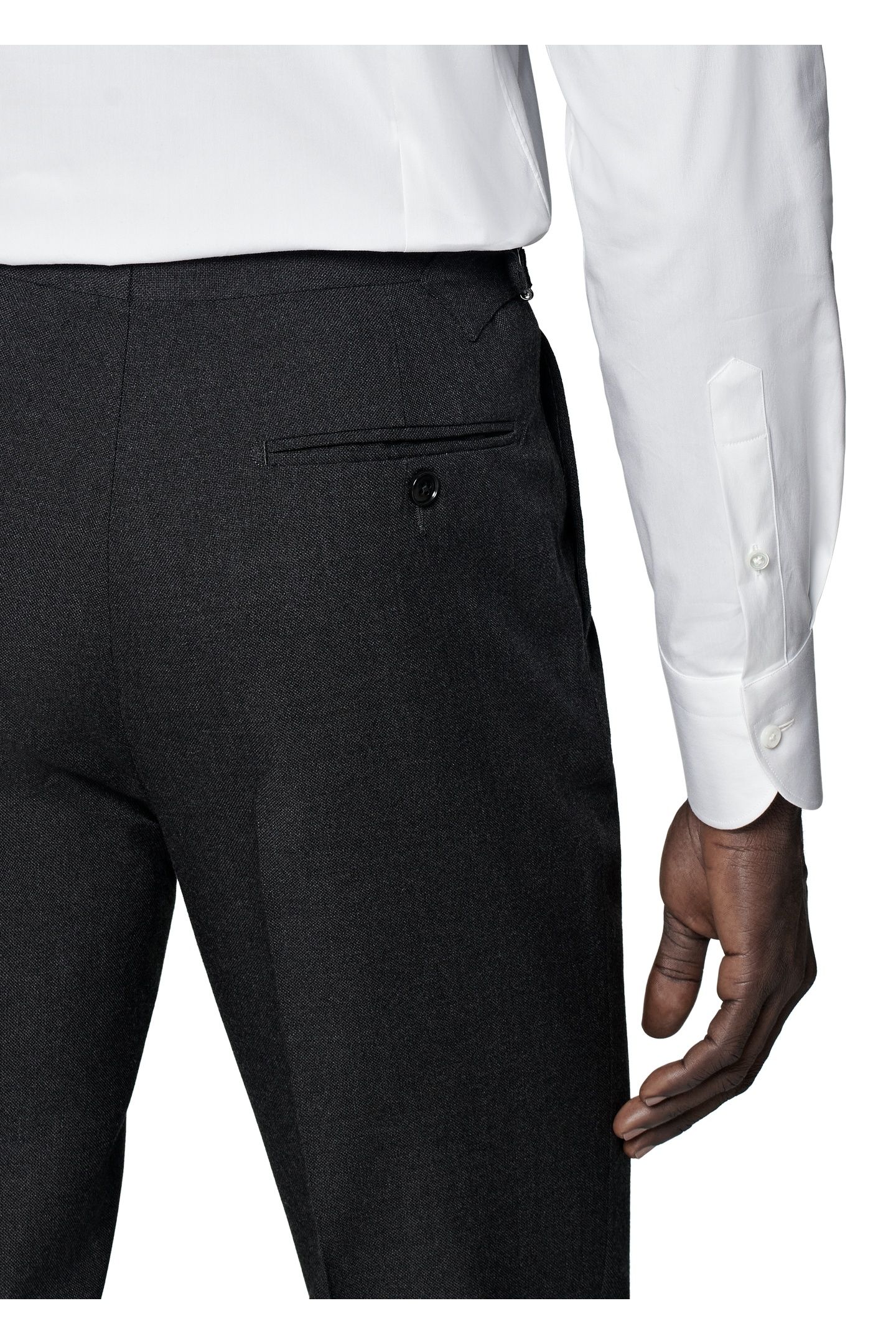 LUXURY STRETCH WHITE FORMAL SHIRTS WHITE 9
