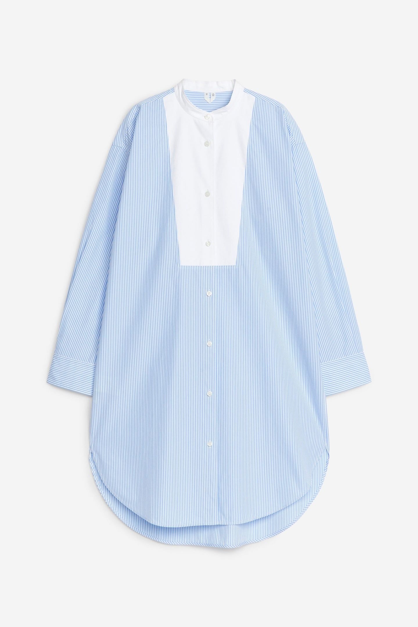GENEVA TUX SHIRT DRESS BLUE 3