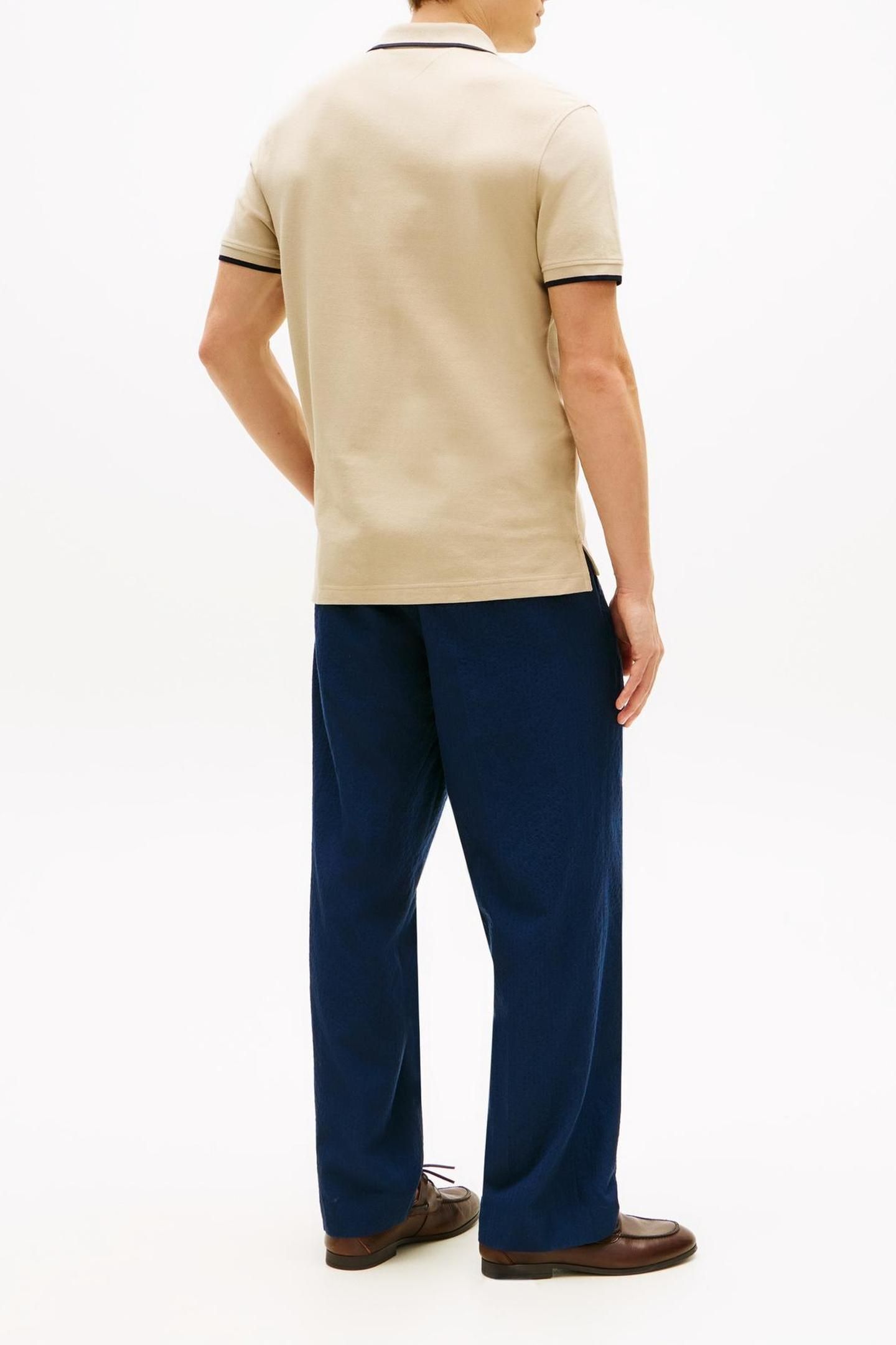 PIQUE UNDERCOLLAR POLO SANDALWOOD 3