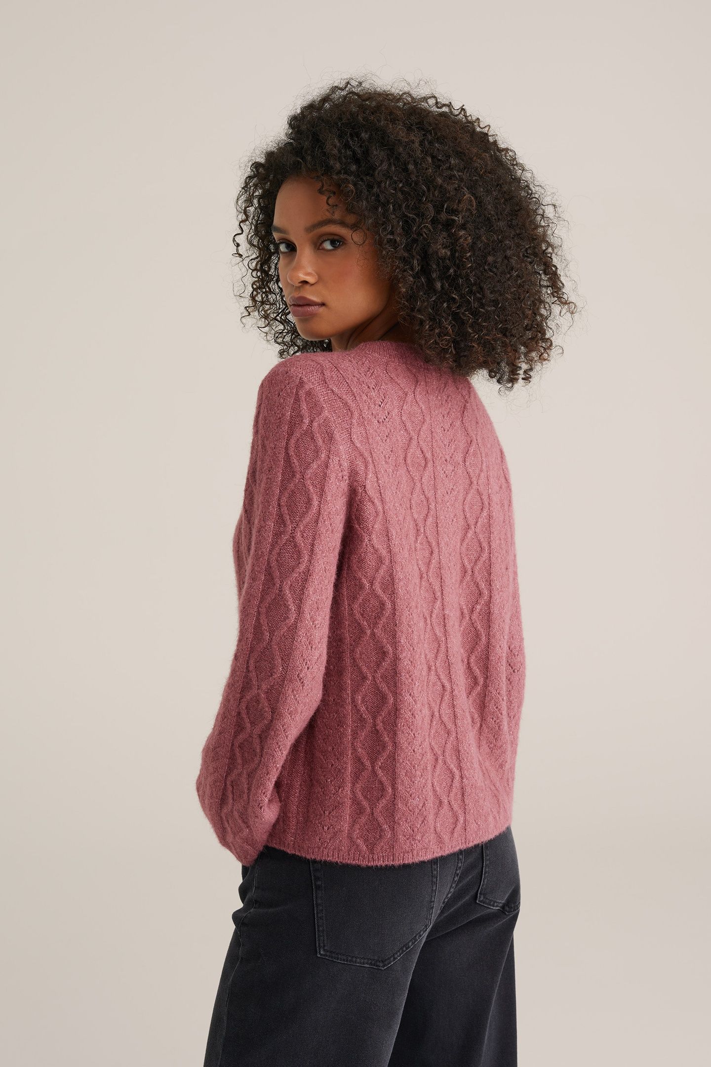 KNITTED PULLOVER OLD ROSE 3