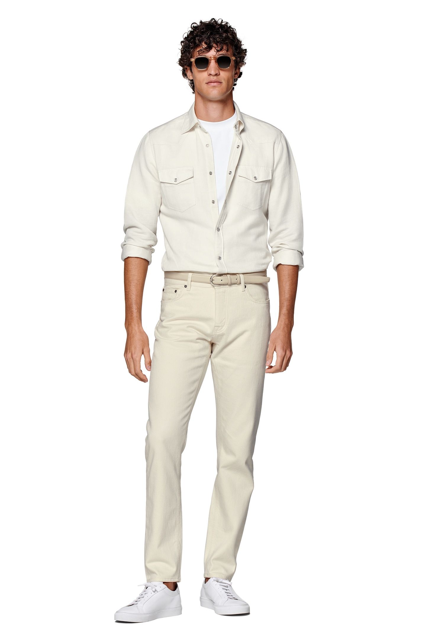 CHARLES-ECRU-DENIM CHINO, DENIM AND SHORTS OFF-WHITE 3
