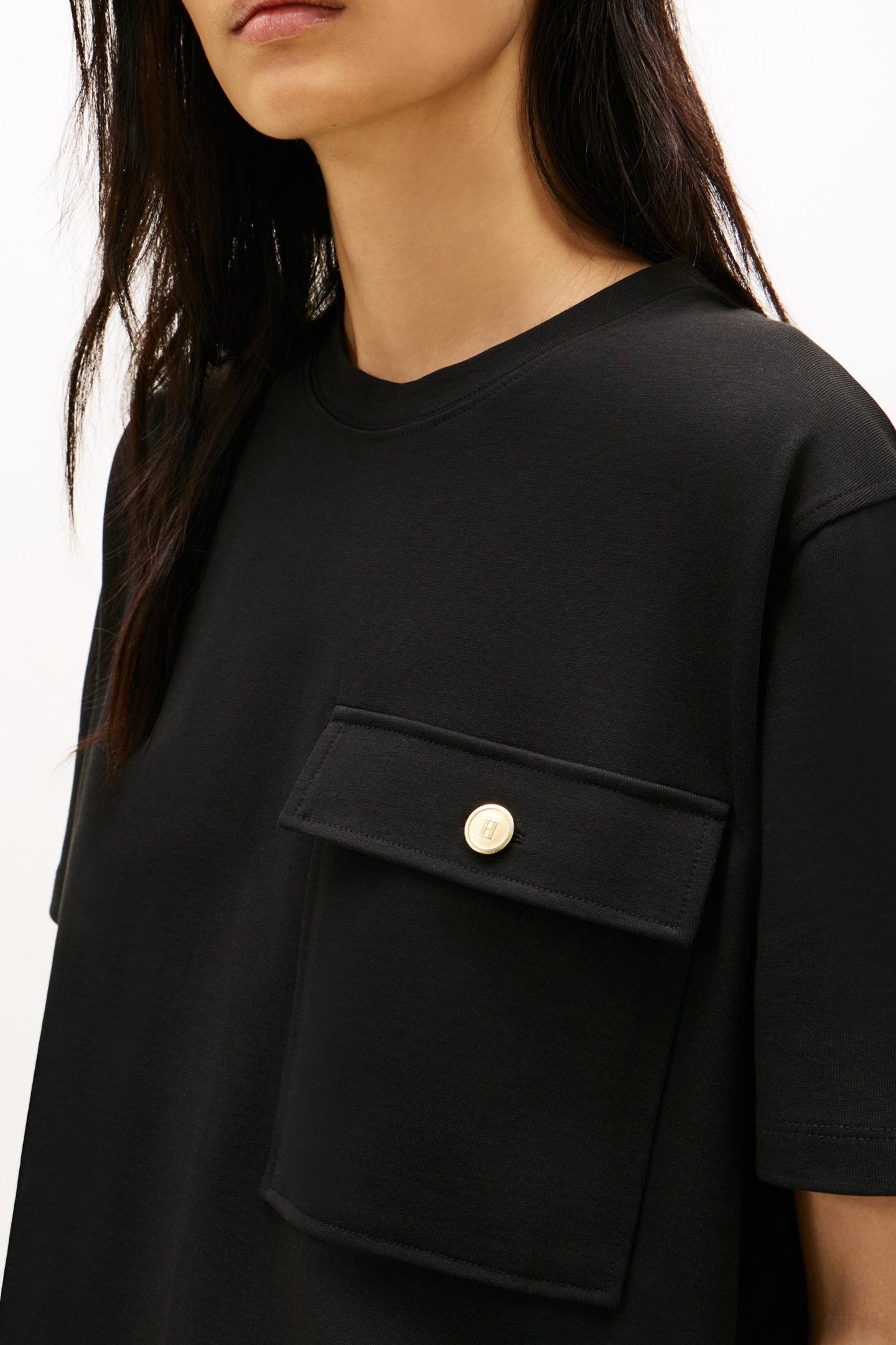 GOLD BUTTON LONG SS BLACK 5