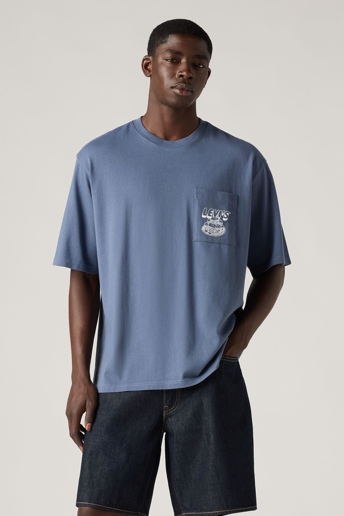 LSE HALF SLEEVE GR PCKT T LEVIS FLAVOR 2