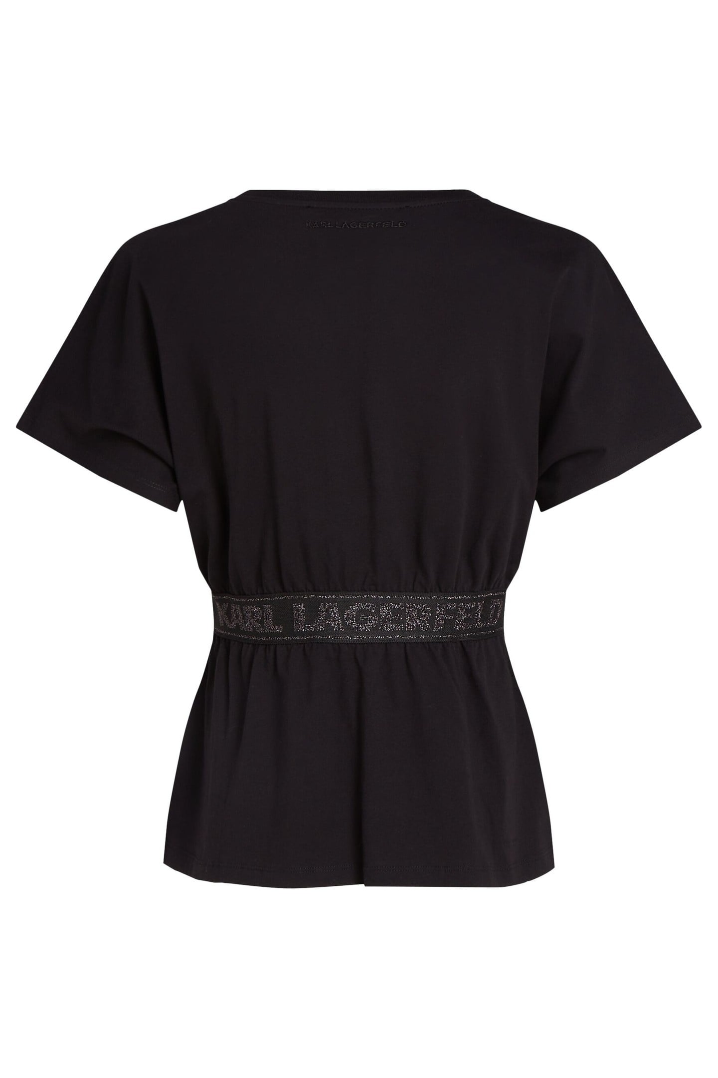 GLITTER LOGO TAPE T-SHIRT BLACK 4
