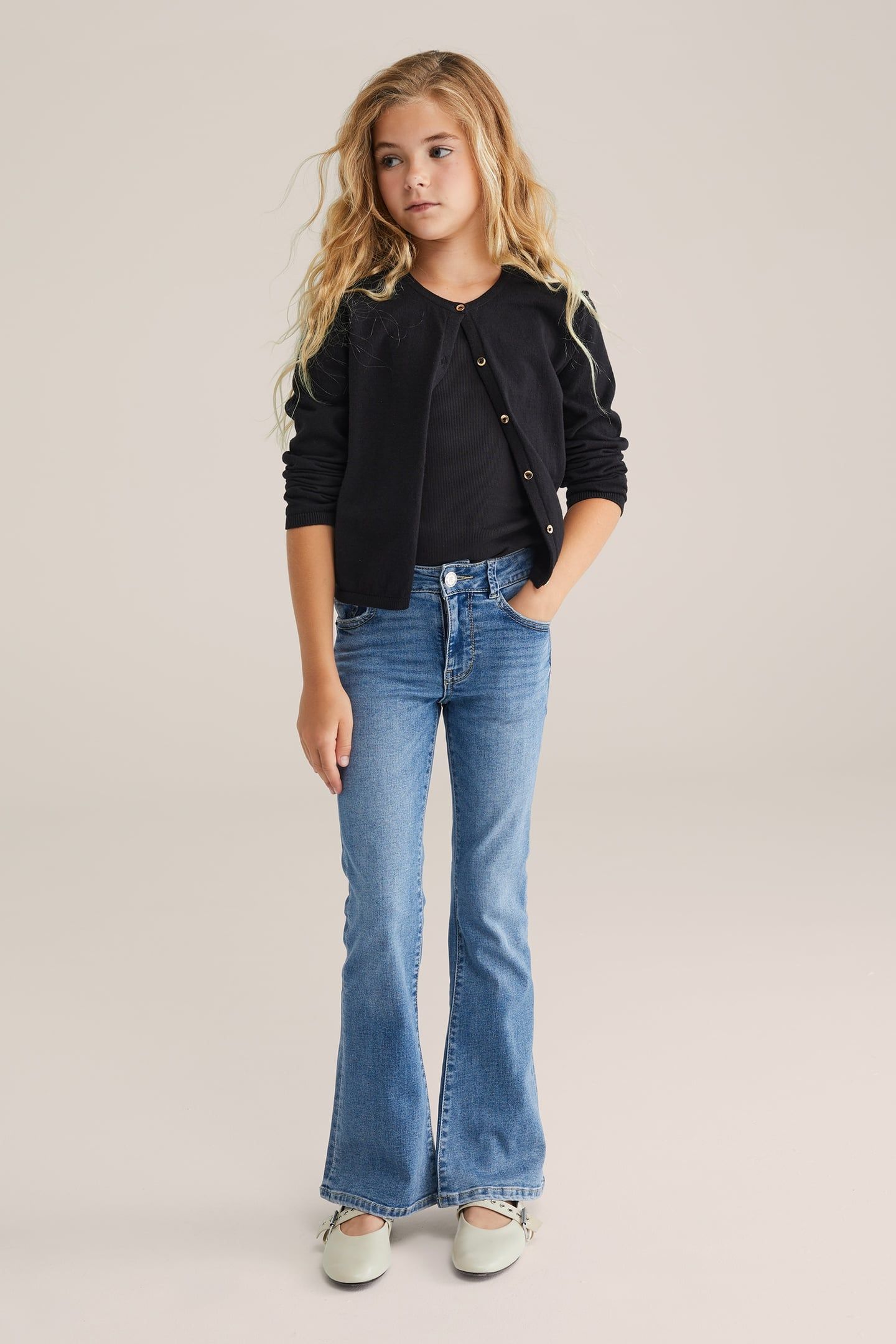 5-POCKET MID WAIST BLUE 1