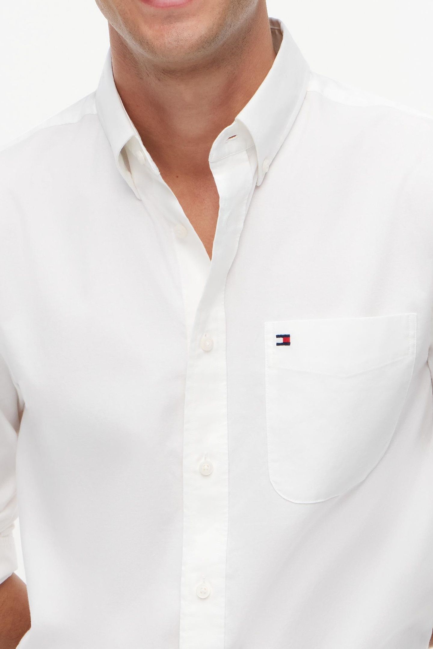 LIGHT OXFORD SOLID SHIRT WHITE 5
