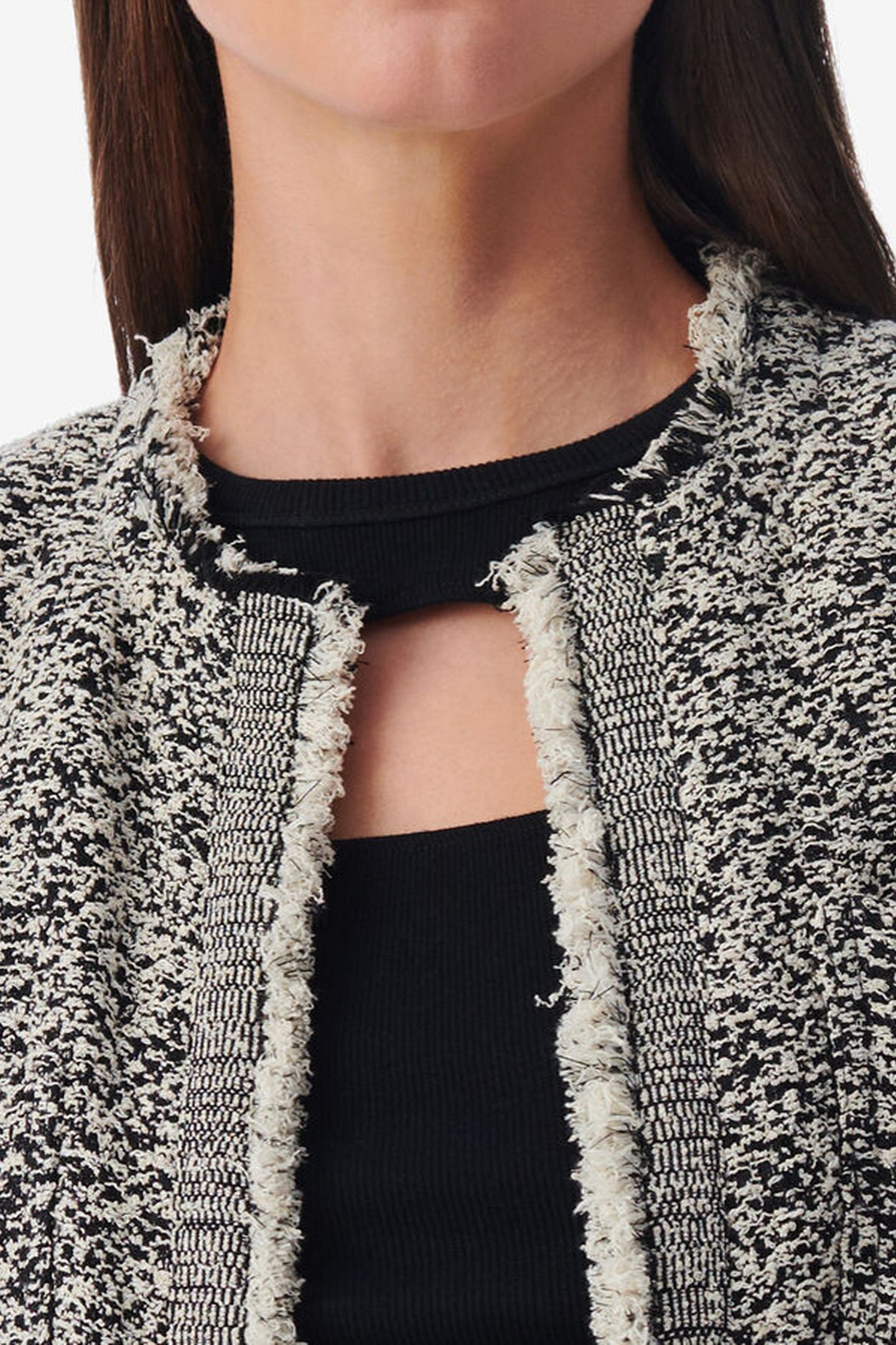 HAZELA JACKET BLACK/ECRU 5