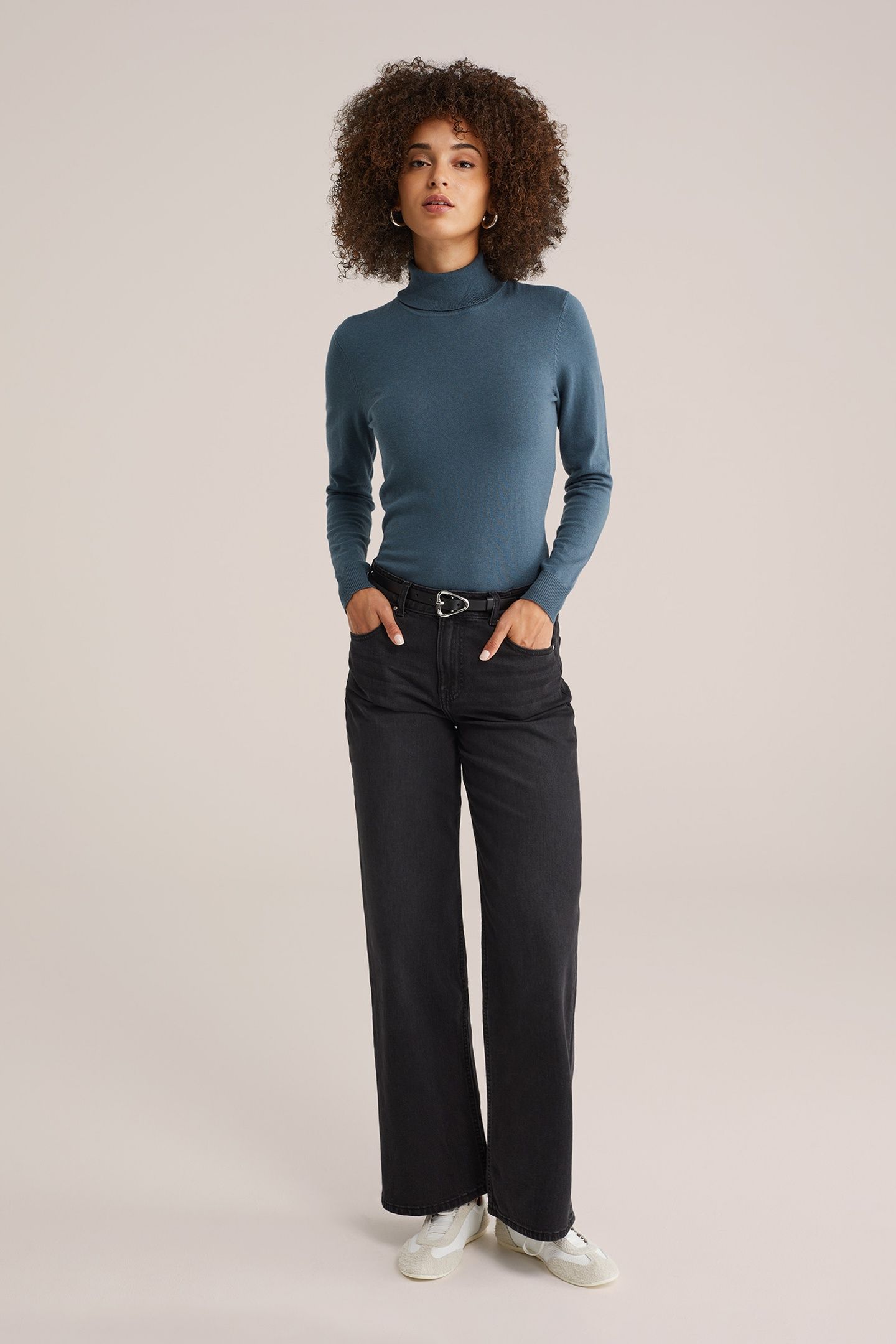 KNITTED PULLOVER GREYISH BLUE 3