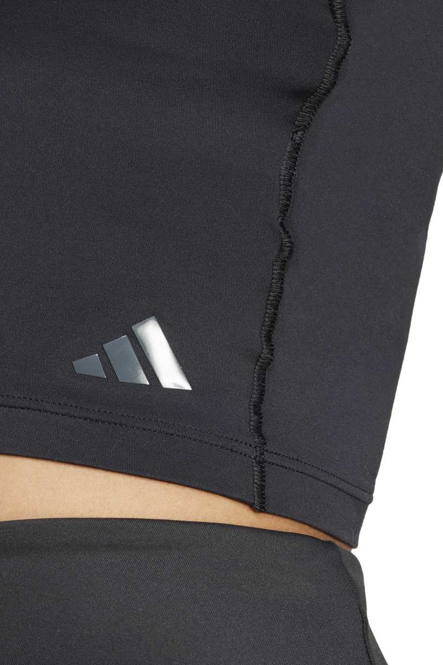 PERFORMANCE YOGA CROPPED TANK WITH INNER SHELF BLACK 4