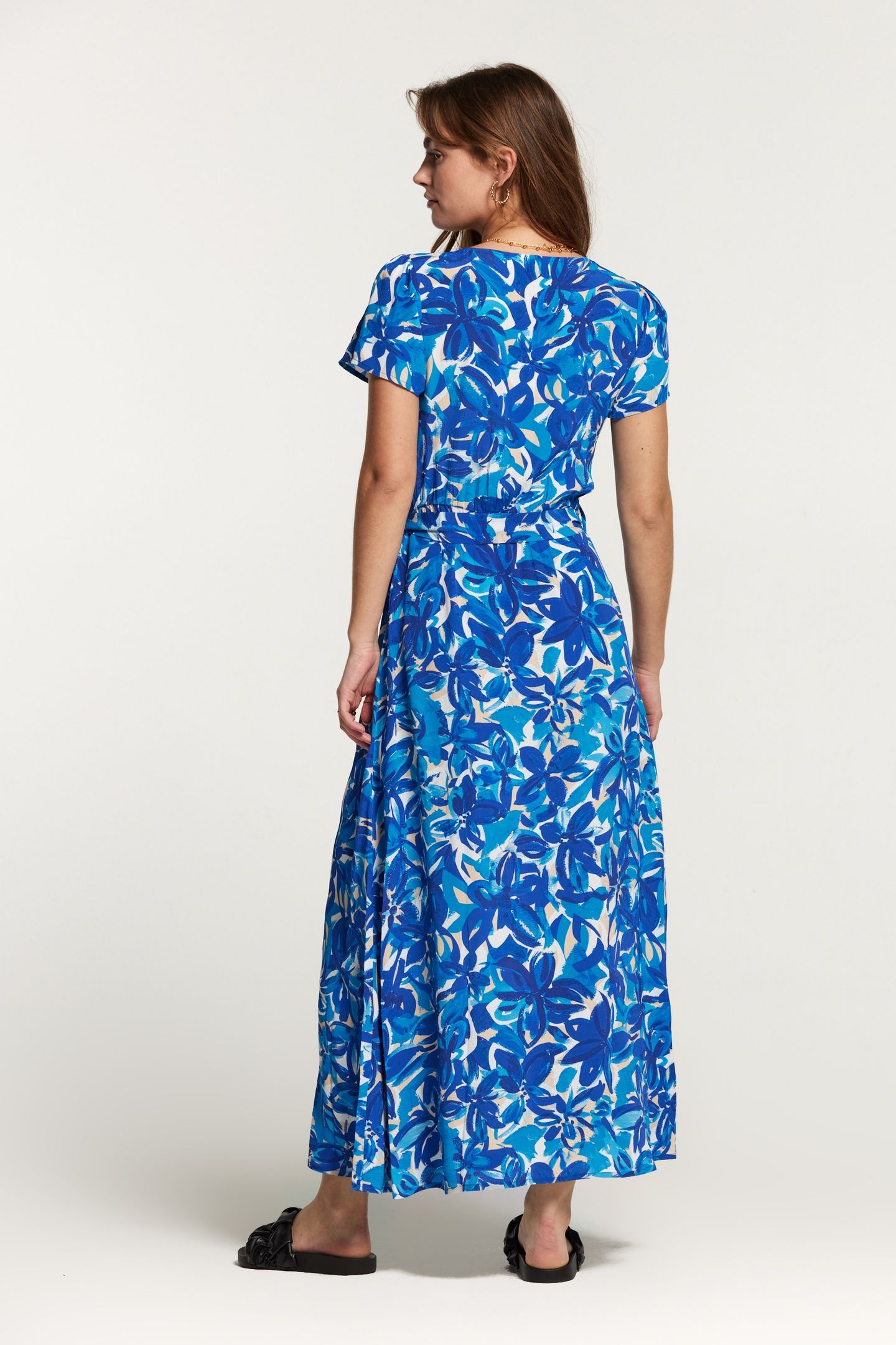 BRAZIL DRESS PAINTED FLOWER SPORTS BLUE 4