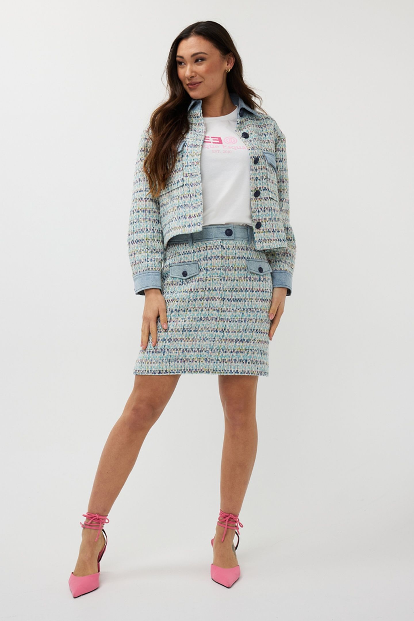 JACKET TWEED JEANS ACCENT BLUE 3