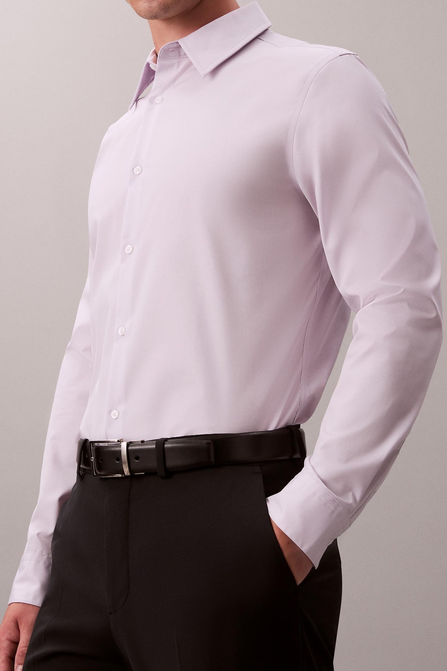 LS SOLID SUPIMA SHIRT FROSTY LILAC 2