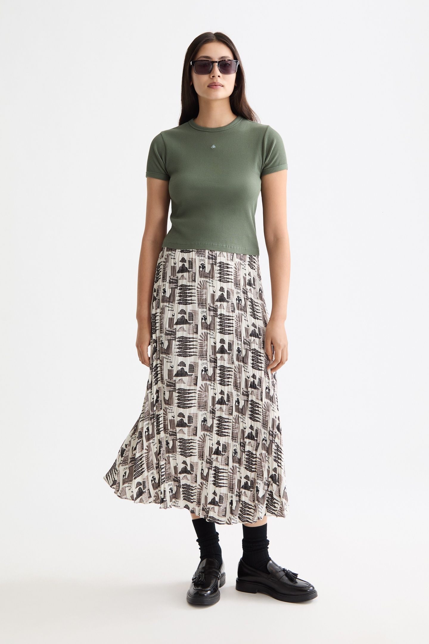 BABY RIB T-SHIRT THYME 2