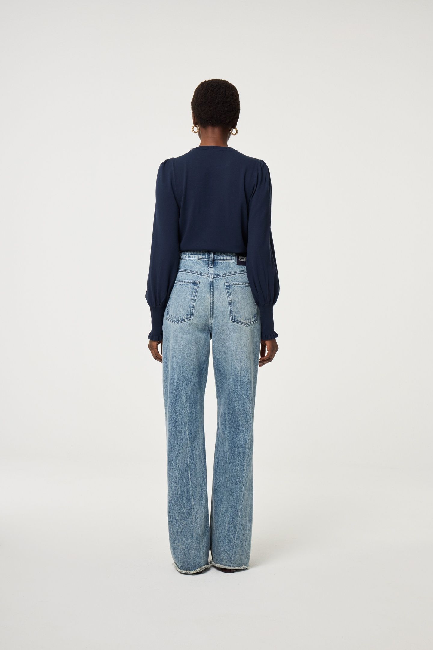 MOLLY BALLOON PULLOVER AFTER MIDNIGHT BLUE 3