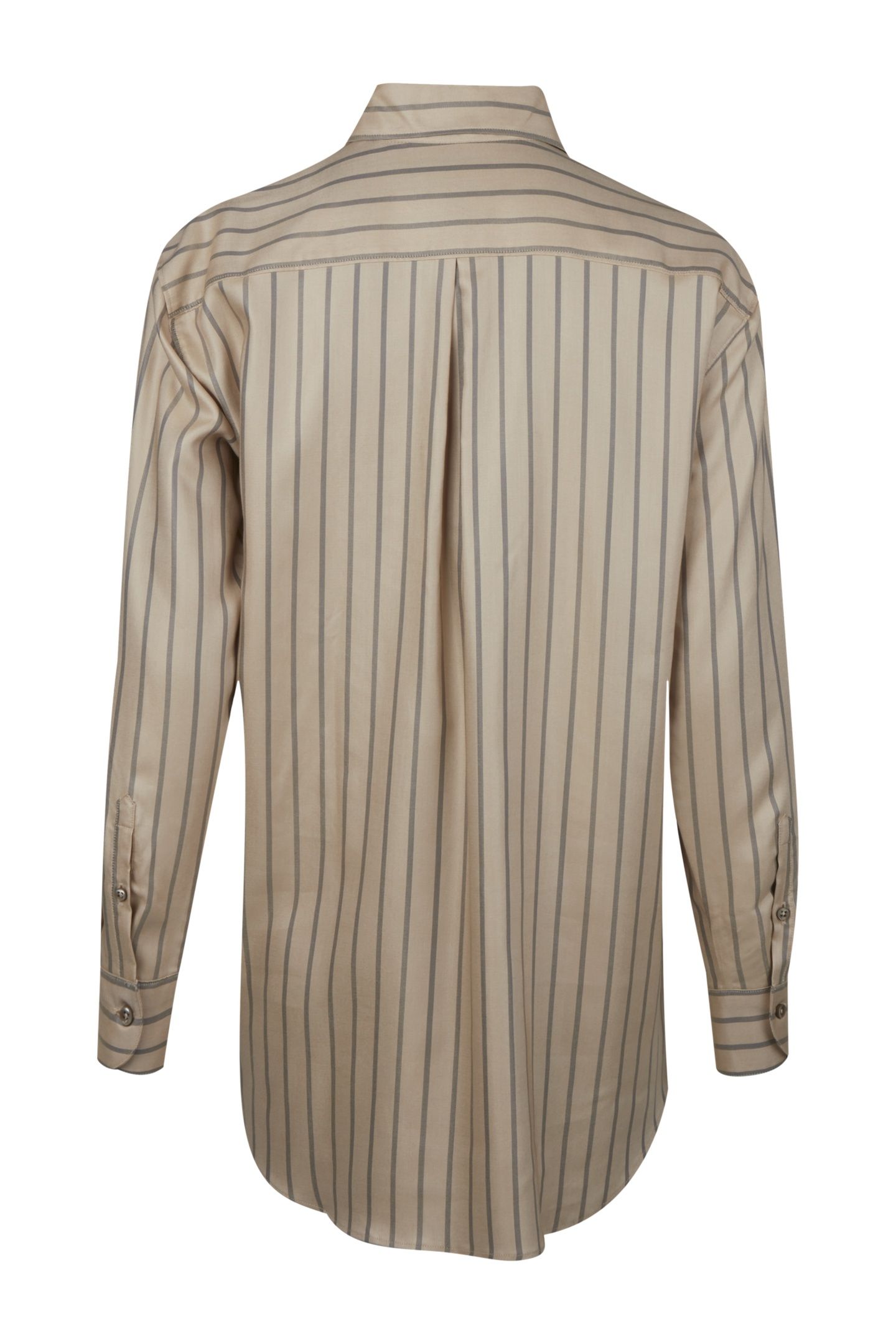 DINA SHIRT, LONG BEIGE STRIPE 3