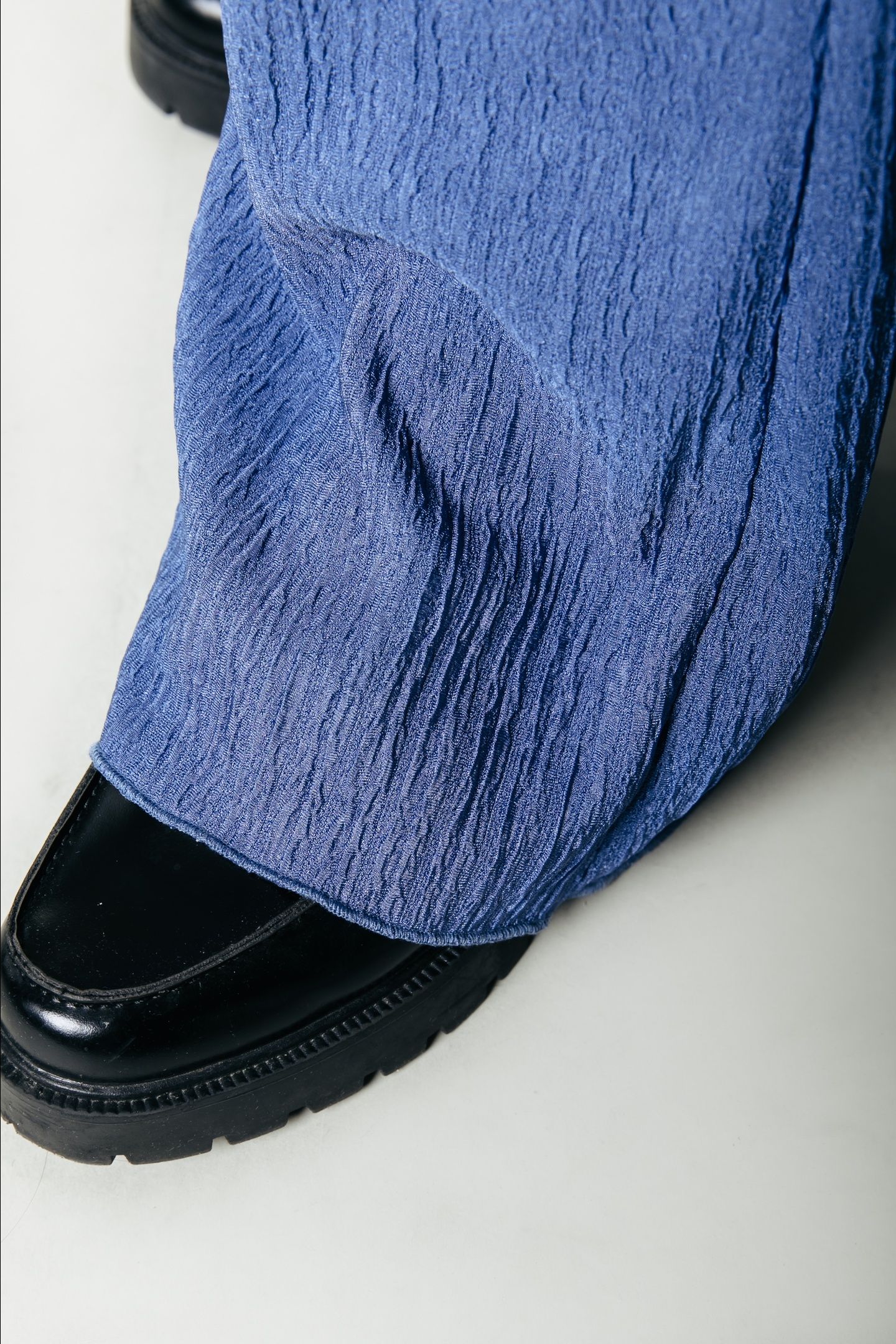 MELODY STRUCTURE STRAIGHT PANTS RAIN WASHED BLUE 5
