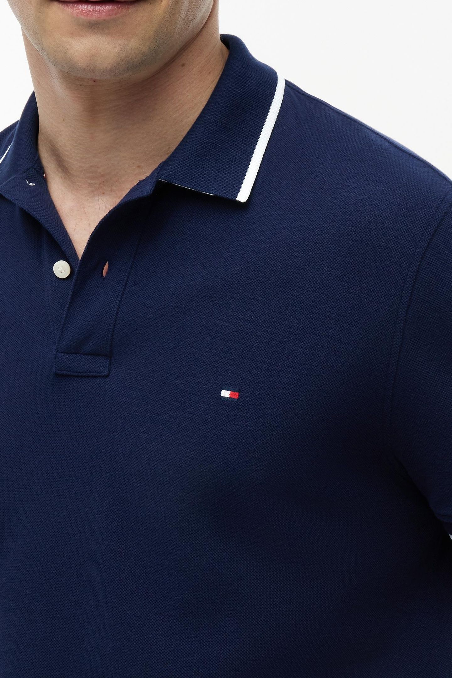 PIQUE UNDERCOLLAR POLO CARBON NAVY 5