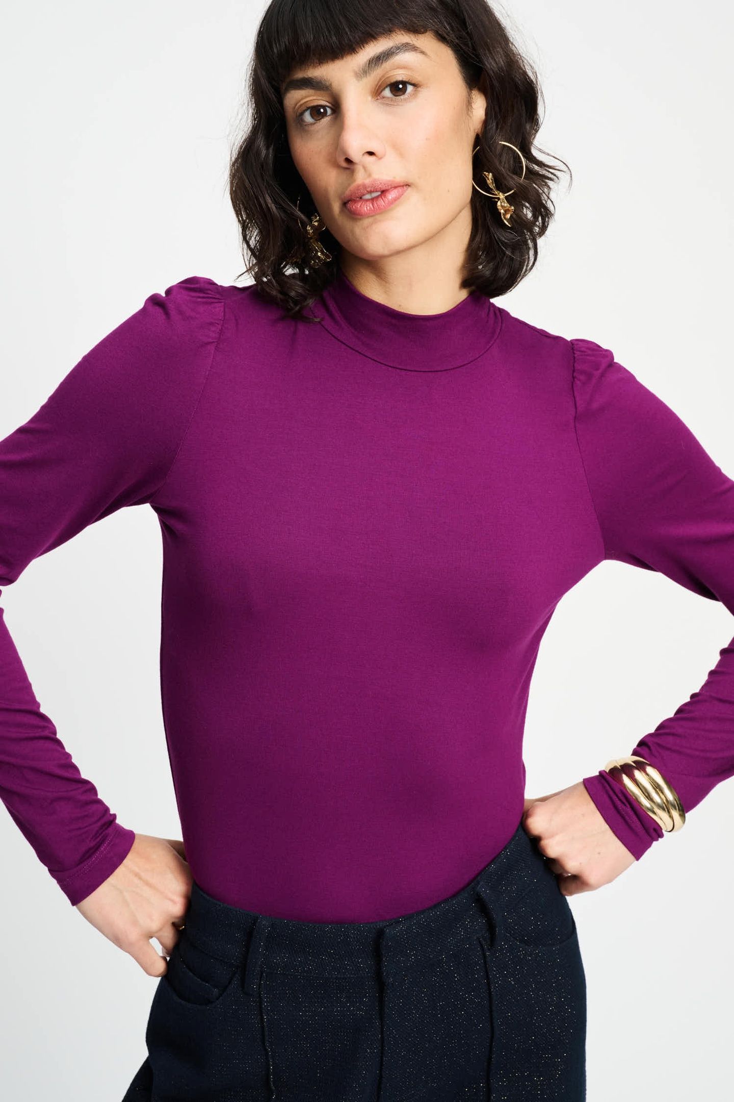 TURTLENECK - PLUM 1