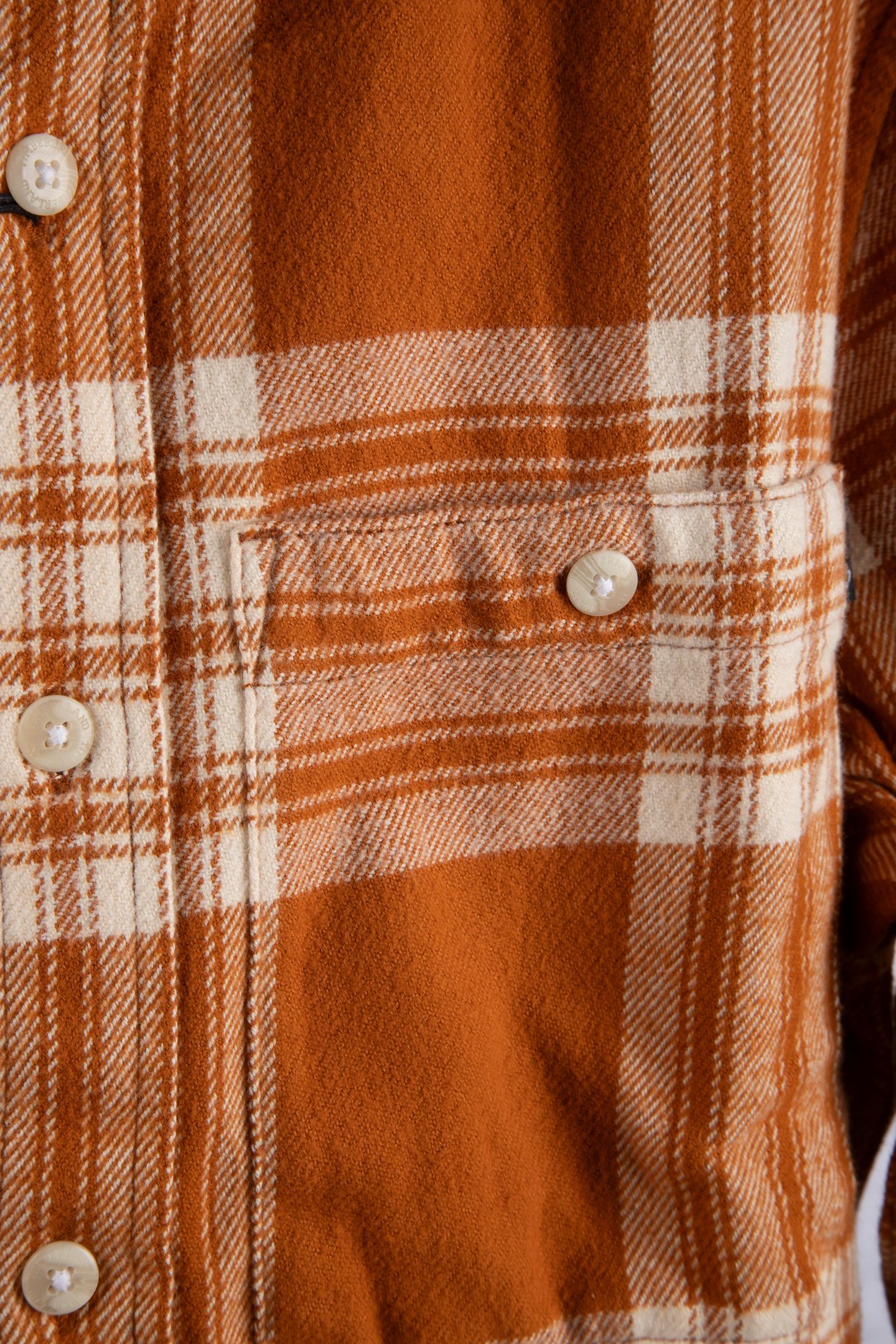 MIDWEIGHT FLANNEL CHECK SHIRT LEATHER BRWN YD 4