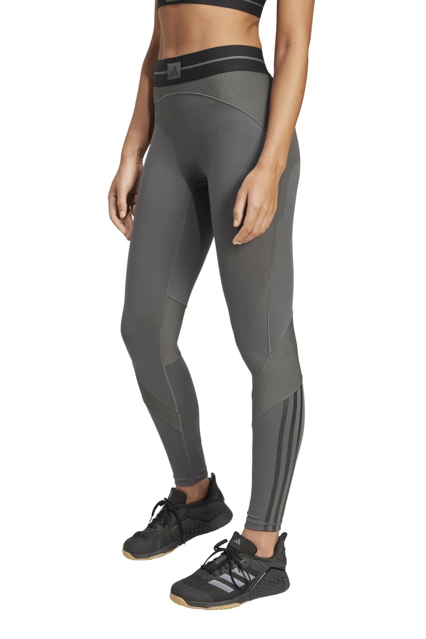 PERFORMANCE HYPERGLAM RIB 1/1 LEGGINGS GREY SIX 3