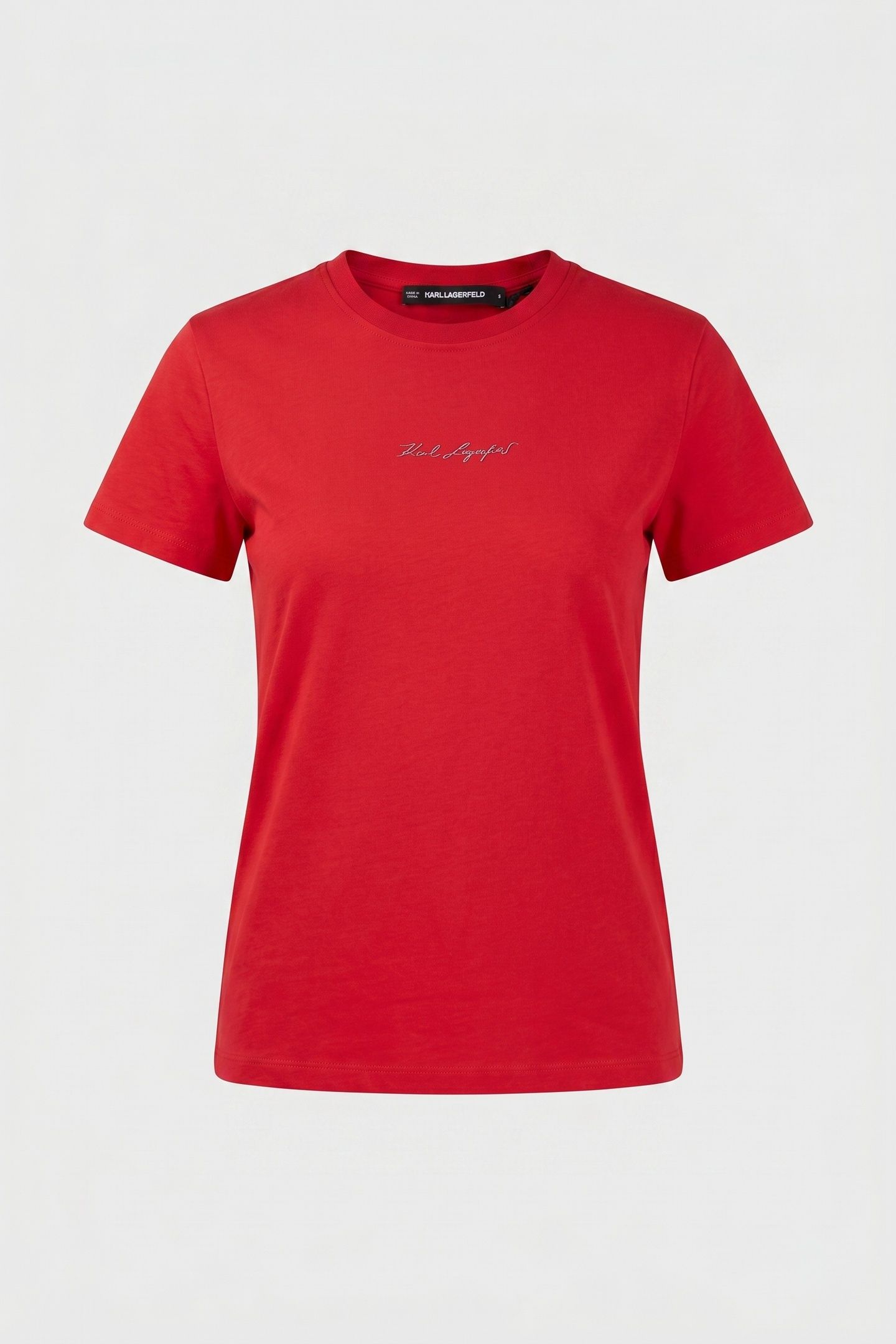 SILVER SIGNATURE T-SHIRT RACING RED 3