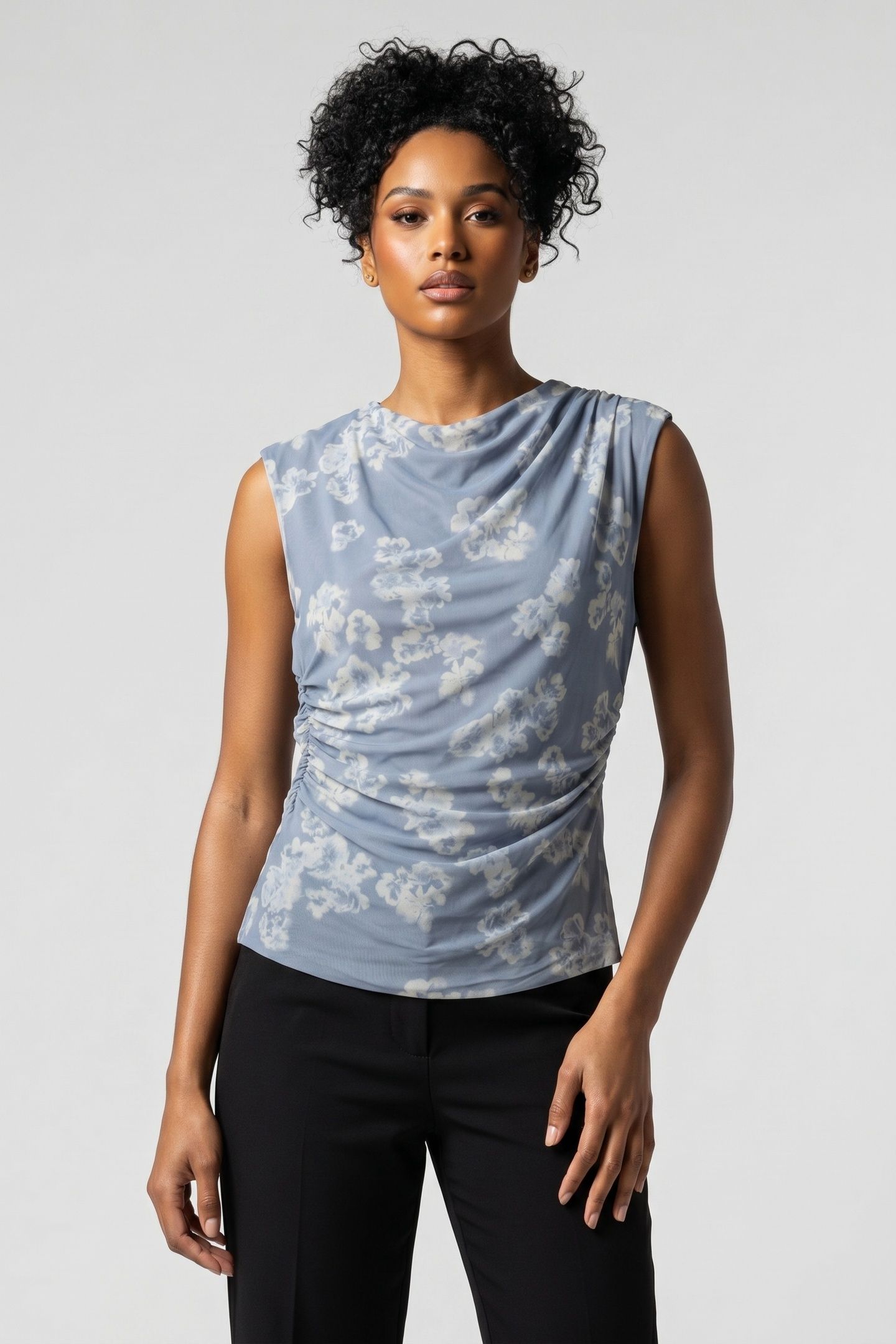 HELENA MESH TOP BLUE 1