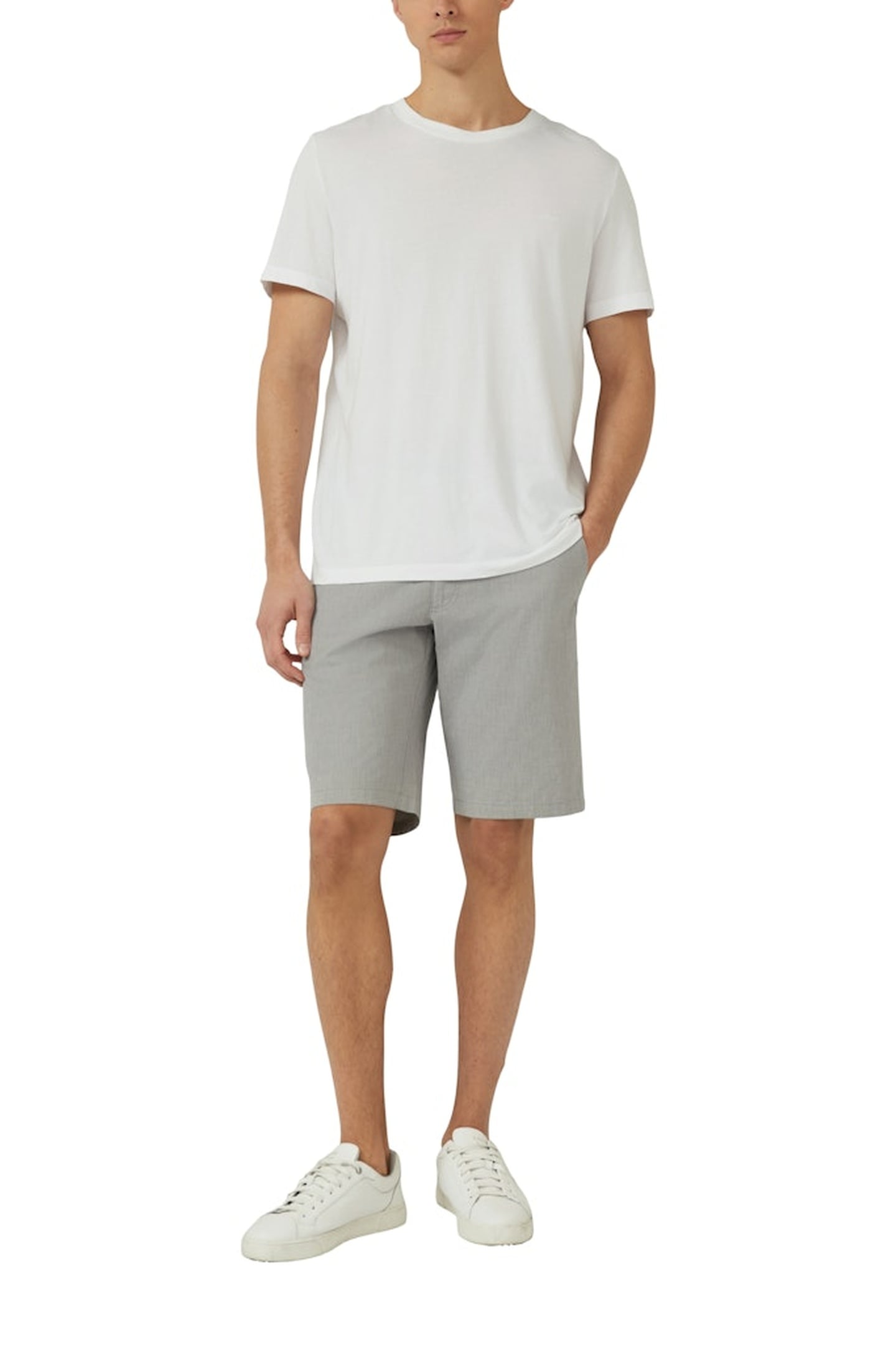 S.OLIVER SHORTS GREY/BLACK 2