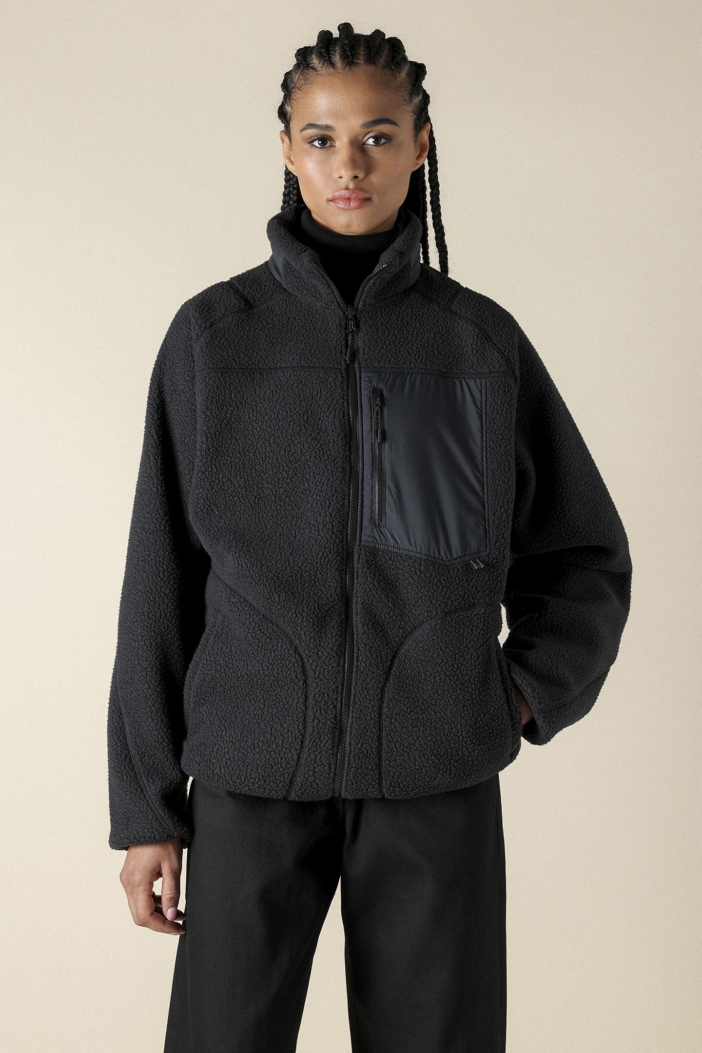 UNISEX SL POLARTEC THERMAL REV.JACKET BLACK 1
