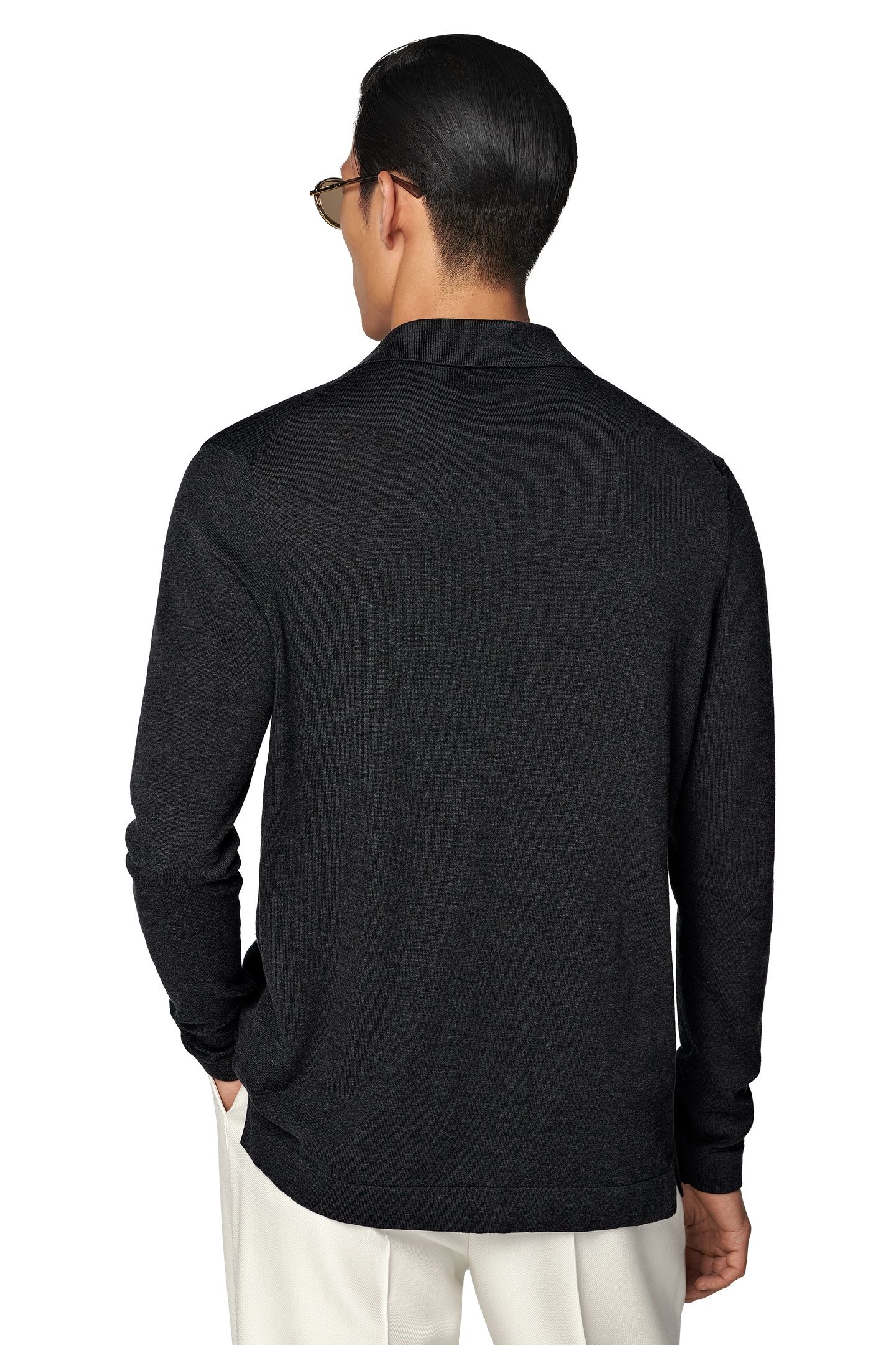 LS POLO CARDIGAN DARK GREY POLO DARK GREY 7