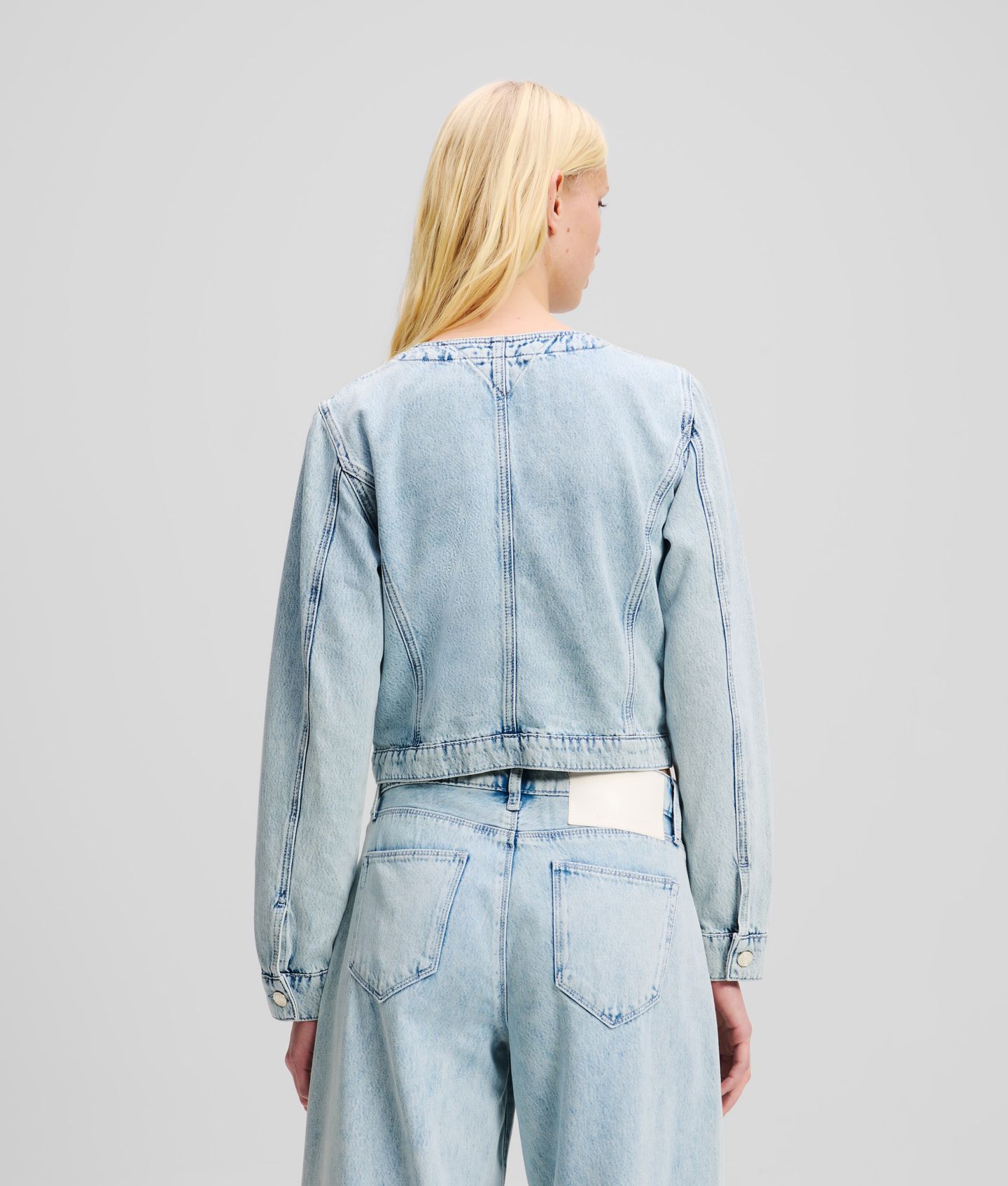 BUTTON DENIM JACKET LIGHT BLUE DENIM 3