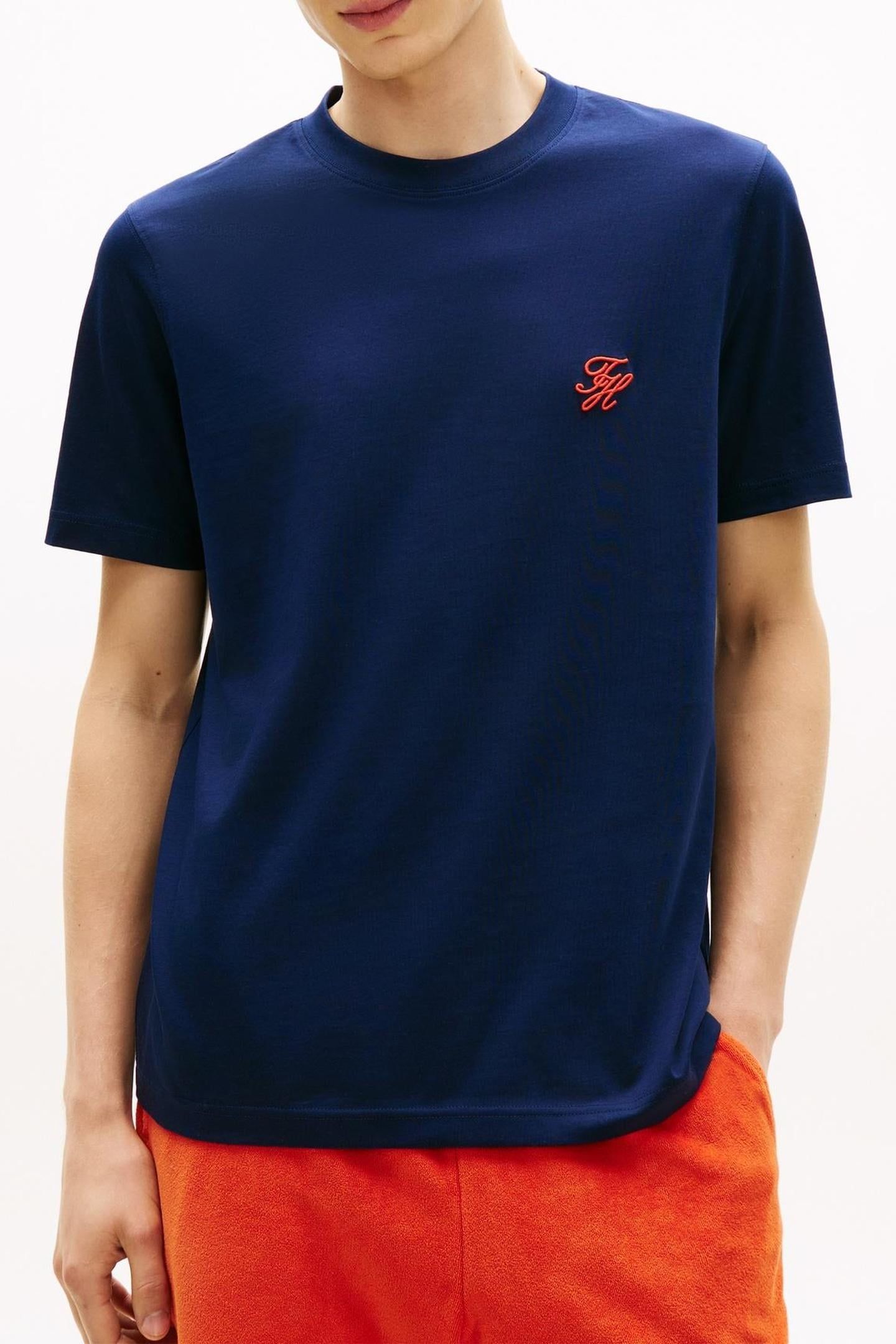 SCRIPT MONOGRAM T-SHIRT CARBON NAVY 1