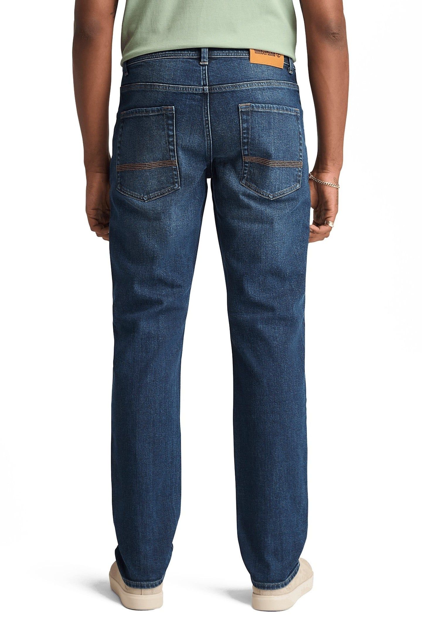 STRETCH DENIM PANT SLIM MEDIUM BLUE 3